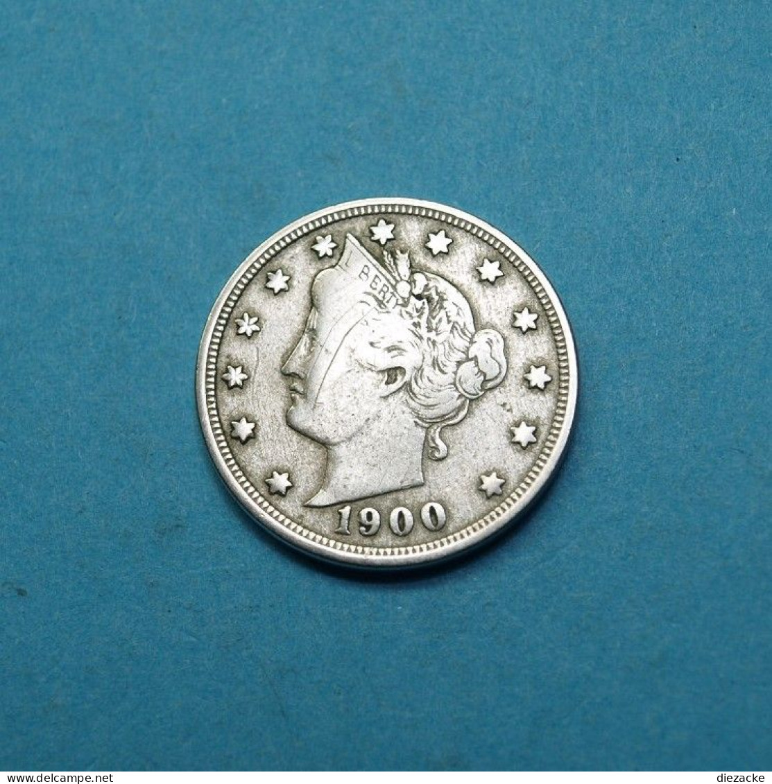 USA 1900 5 Cents V Im Kranz (Liberty Head Nickel) (M4407 - Isle Of Man