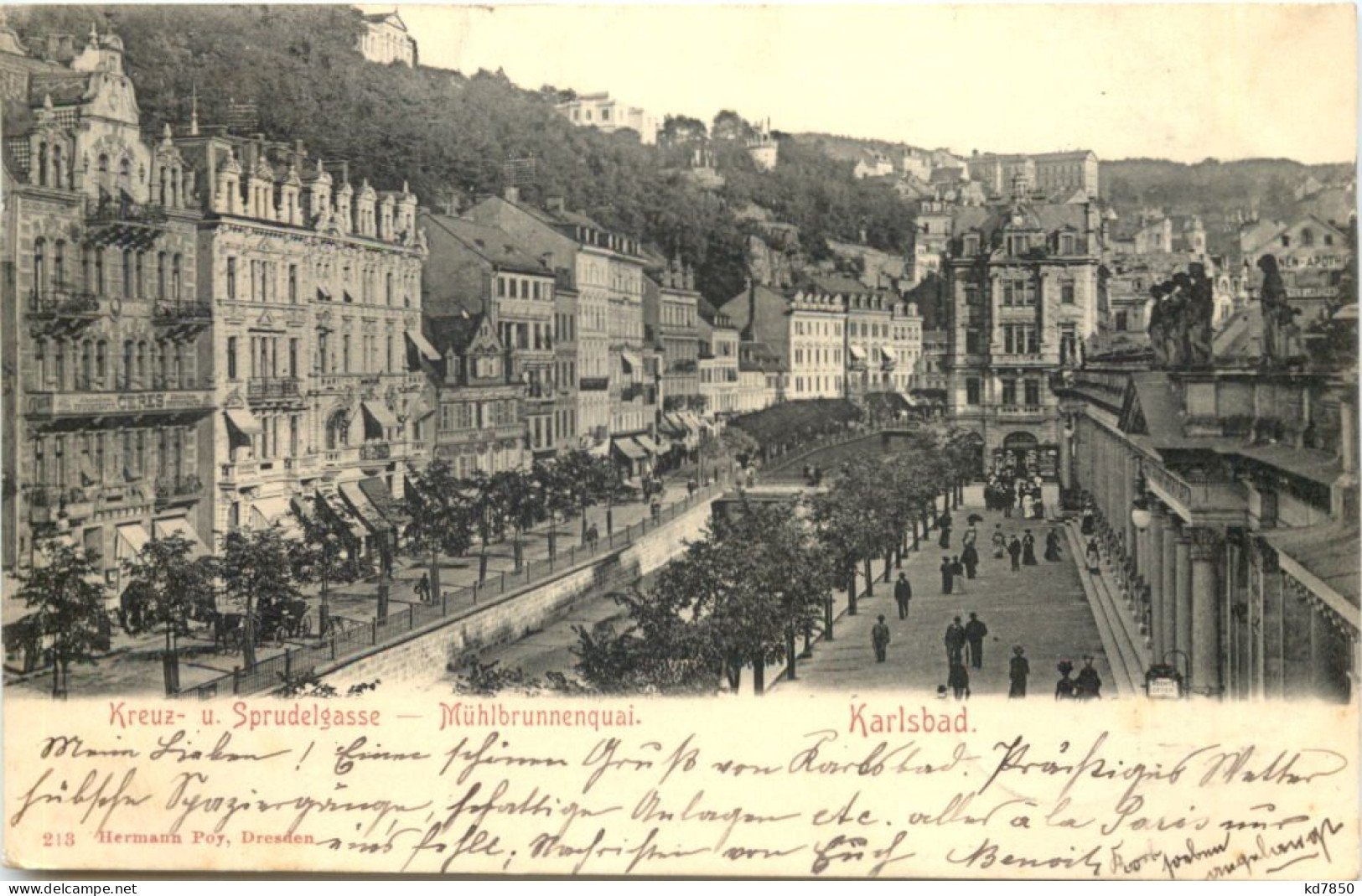 Karlsbad - Mühlenbrunnenquai - Böhmen Und Mähren