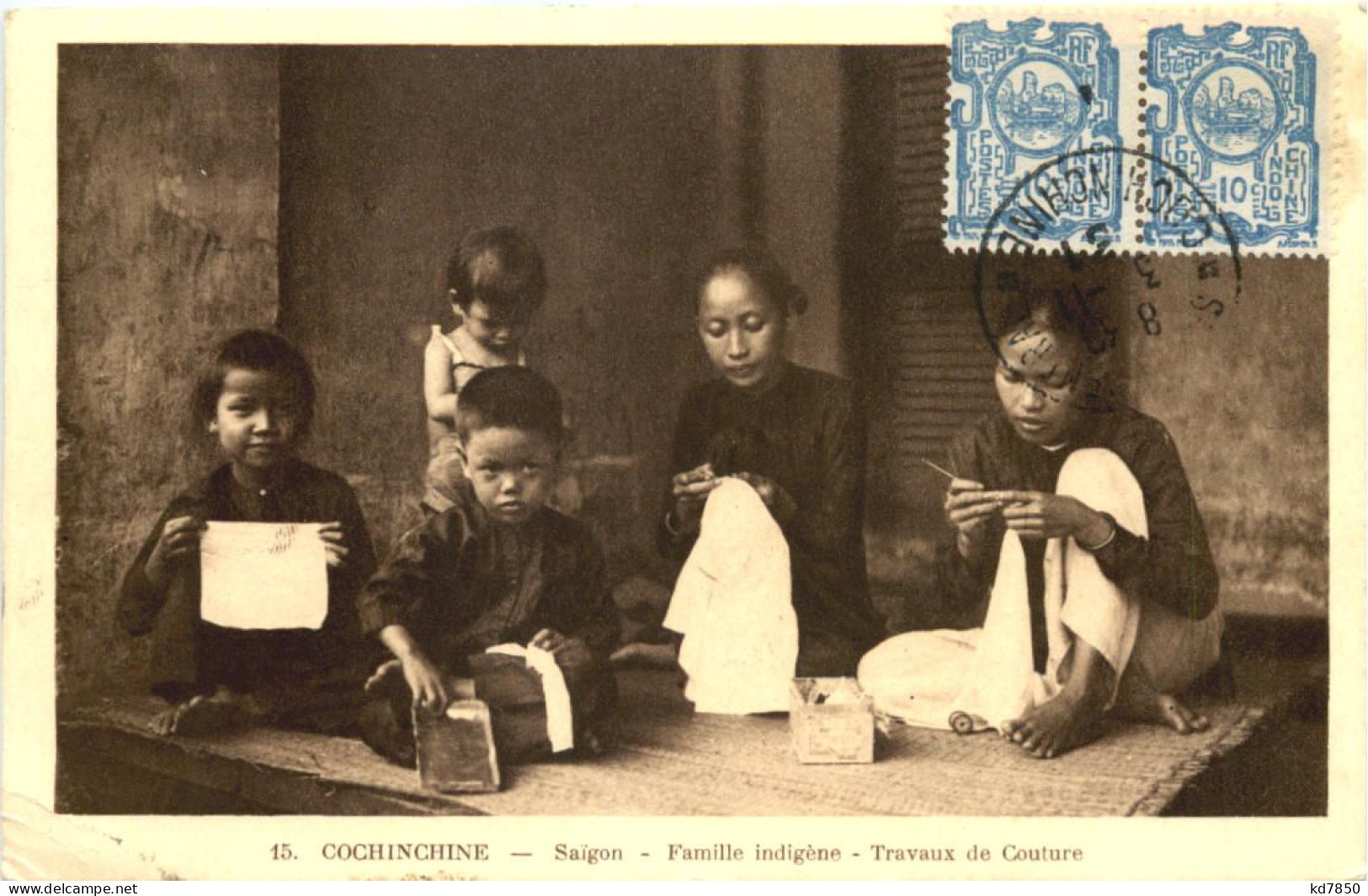 Saigon - Famille Indigene - Vietnam