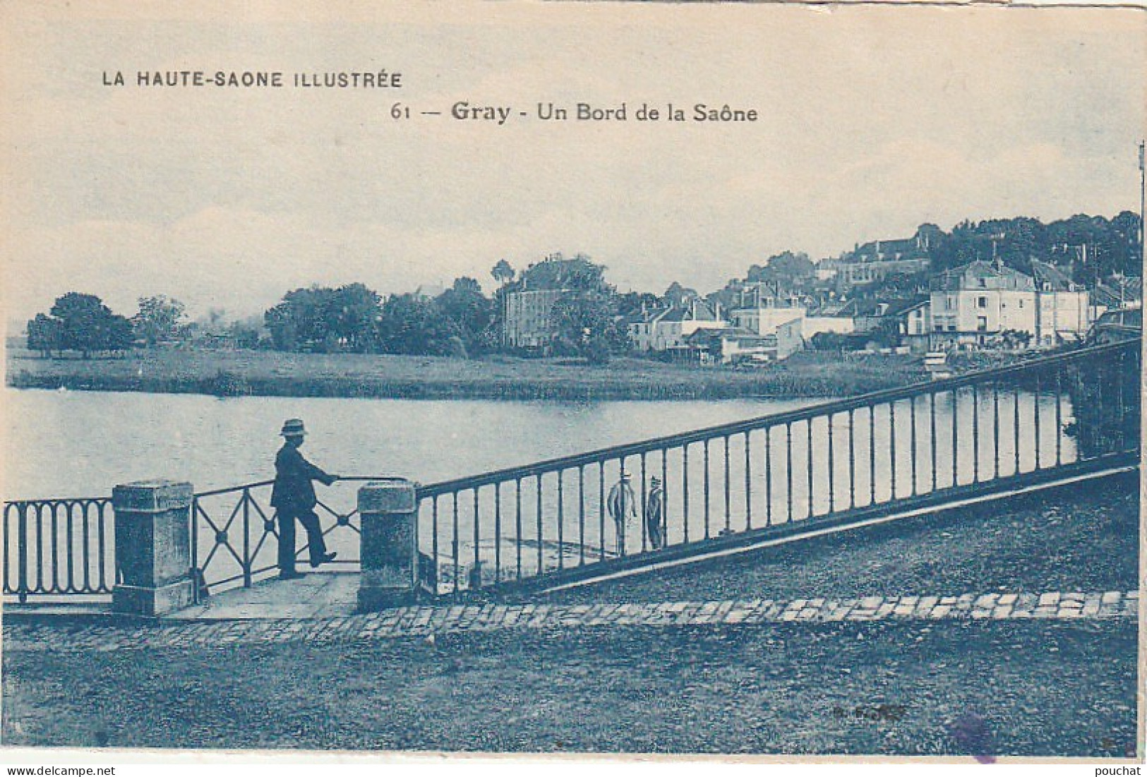 XXX -(70) GRAY - UN BORD DE LA SAONE - 2 SCANS - Gray