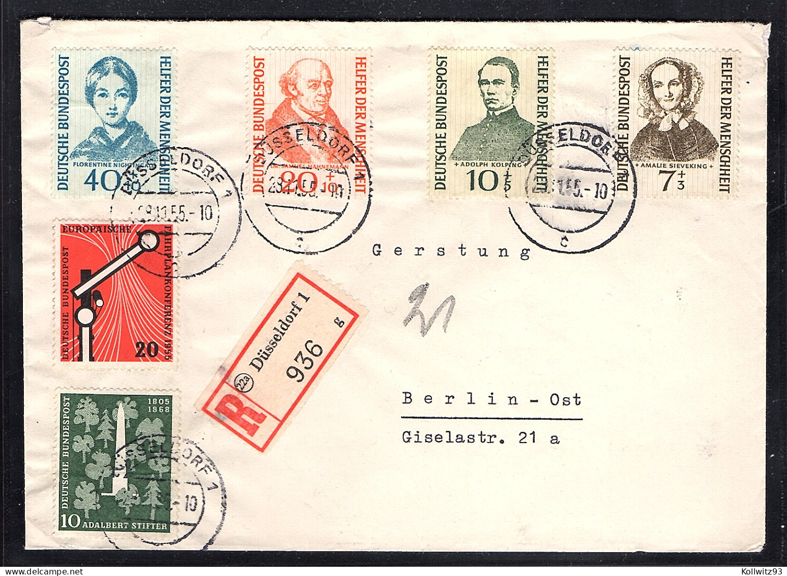 Bund  R-Fernbrief Mit Mi.-Nr. 222-225 U.a. - Storia Postale