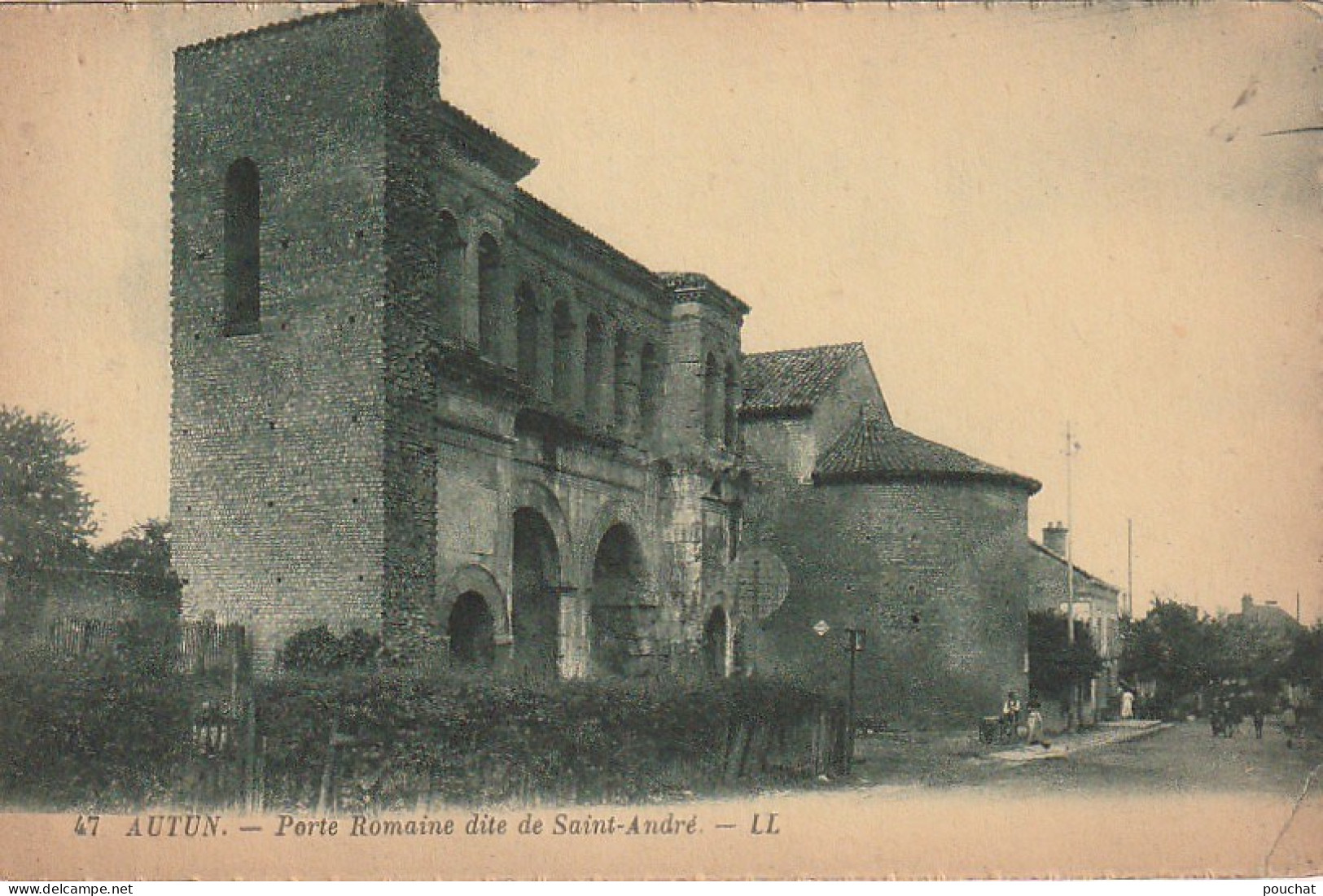 XXX -(71) AUTUN - PORTE ROMAINE DITE DE SAINT ANDRE - 2 SCANS - Autun