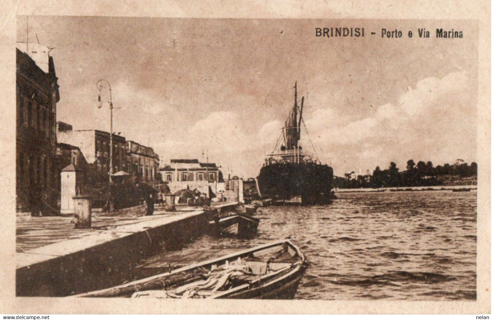 BRINDISI - PORTO E VIA MARINA - F.P. - Brindisi