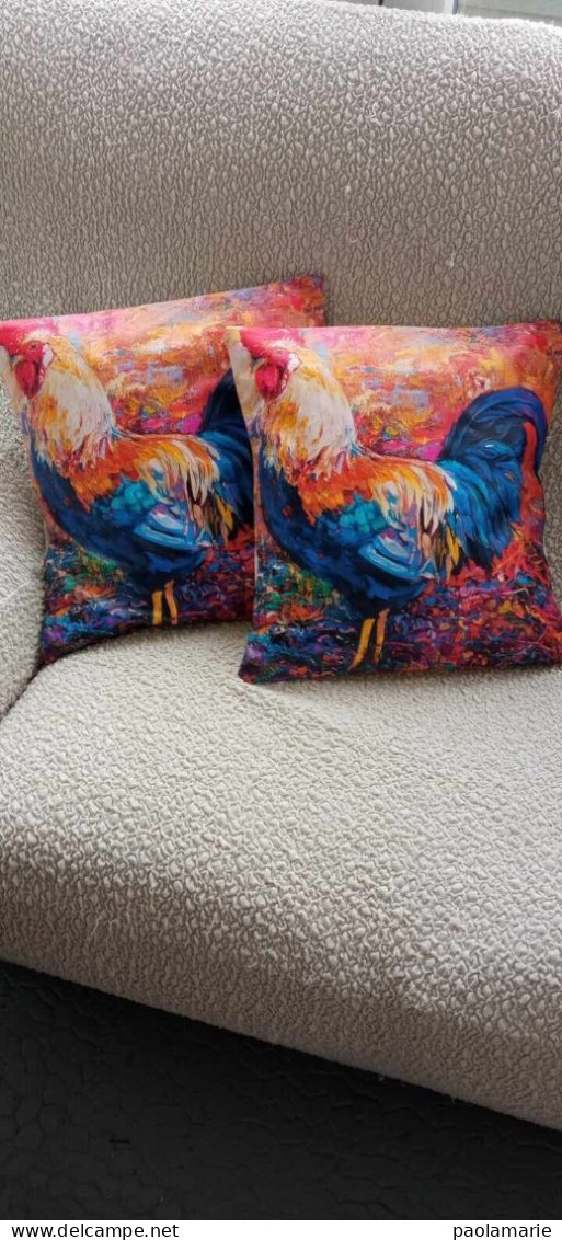 Housses De Coussins De Dimensions 40x40 Mettant En Avant Du Coq - Autres & Non Classés