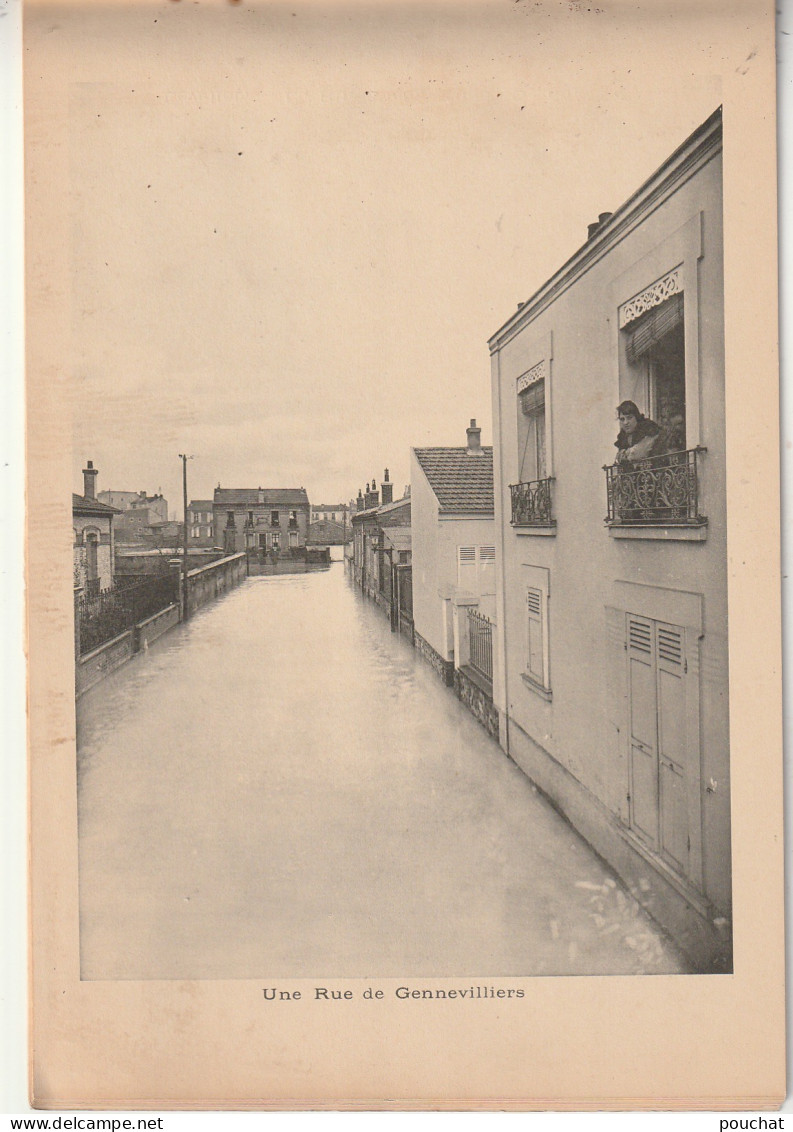 XXX- (75) " PARIS INONDE ET SA BANLIEUE " ( 29/01/1910 ) - CARNET COMPLET DE 32 VUES - PHOT. P. PETIT , PARIS - Historische Dokumente