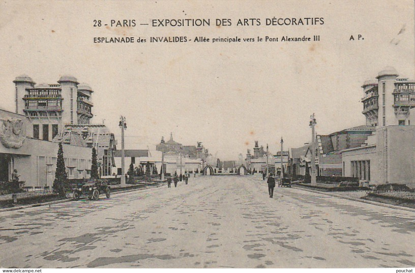 XXX -(75) PARIS - EXPOSITION DES ARTS DECORATIFS - ESPLANADE DES INVALIDES - ALLEE PRINCIPALE VERS LE PONT ALEXANDRE III - Exhibitions