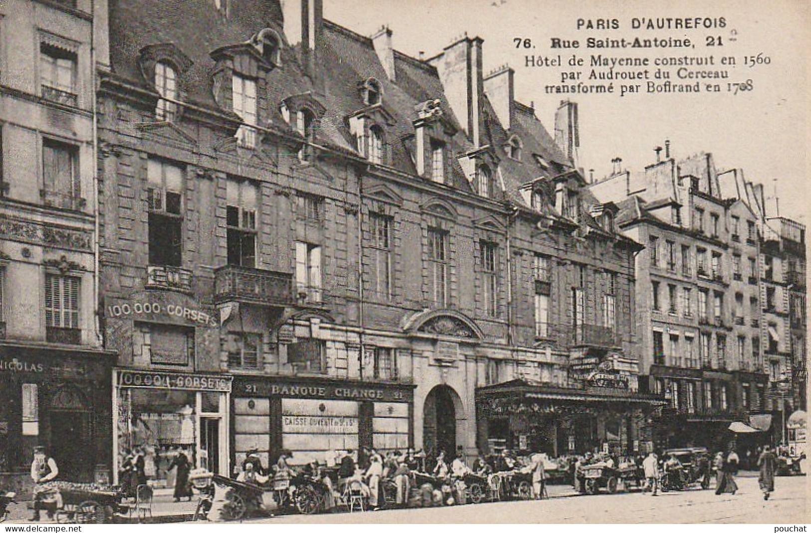 XXX -(75) PARIS - RUE ST ANTOINE - ANIMATION - COMMERCES - ETALS - 2 SCANS - Paris (04)