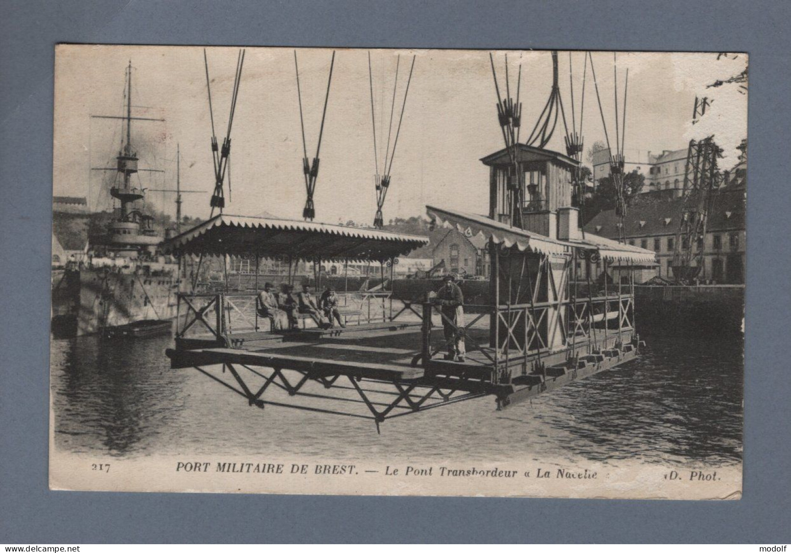 CPA - 29 - Port Militaire De Brest - Le Pont Transbordeur "La Nacelle" - Circulée En 1918 - Brest