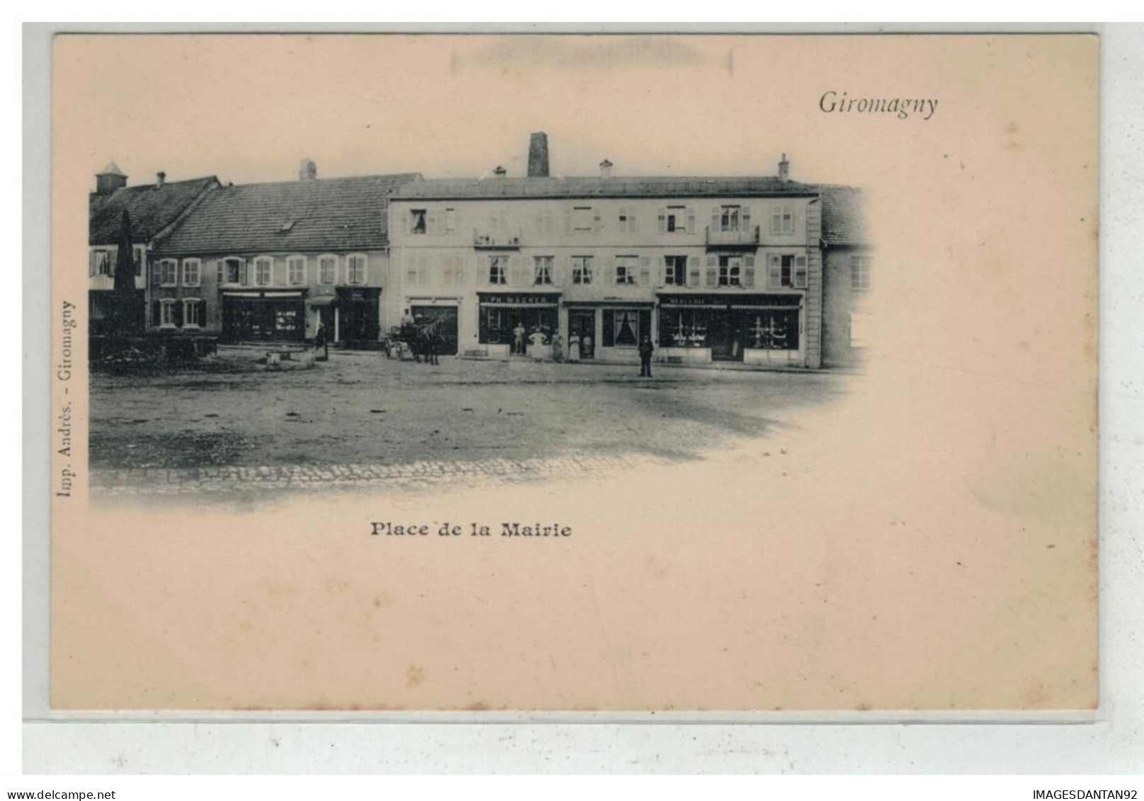 90 GIROMAGNY #19266 PLACE DE LA MAIRIE - Giromagny