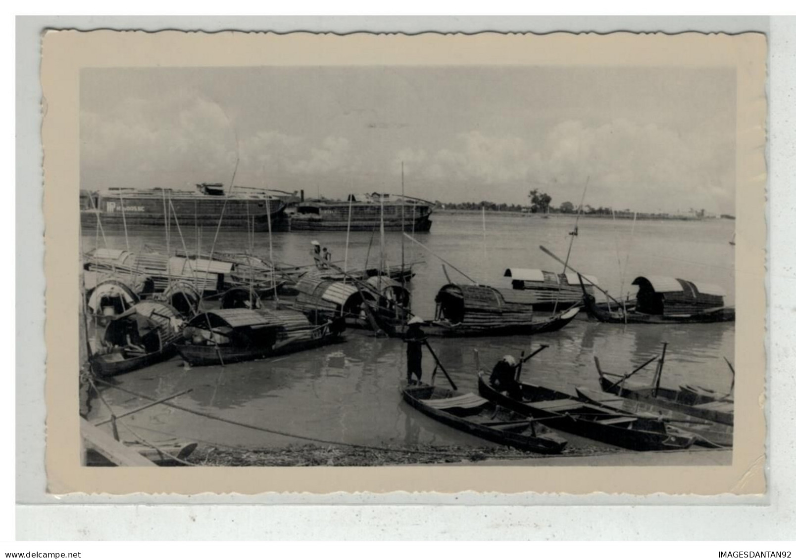 TONKIN INDOCHINE VIETNAM SAIGON #18616 PORT DU COMMERCE CARTE PHOTO - Vietnam