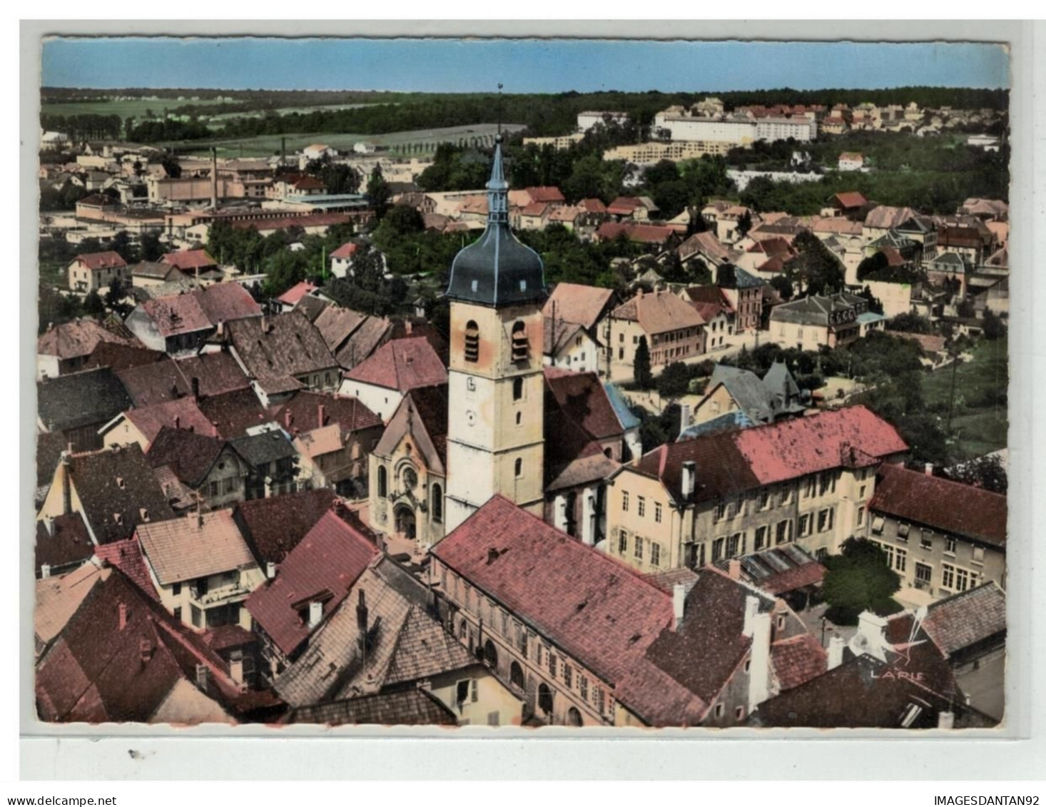 90 DELLE #19262 L EGLISE VUE AERIENNE N°4K - Delle