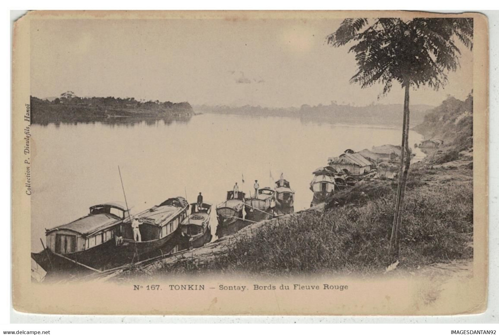TONKIN INDOCHINE VIETNAM SAIGON #18611 SONTAY BORDS DU FLEUVE ROUGE - Vietnam