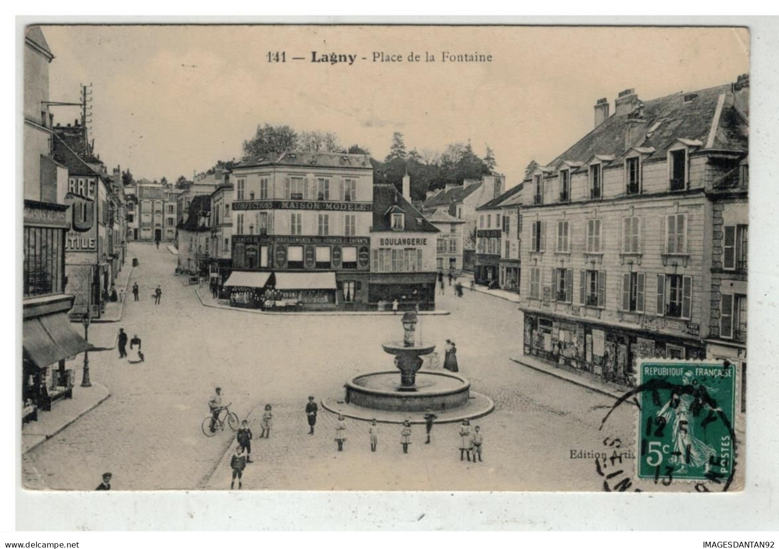 77 LAGNY #19518 PLACE DE LA FONTAINE - Lagny Sur Marne