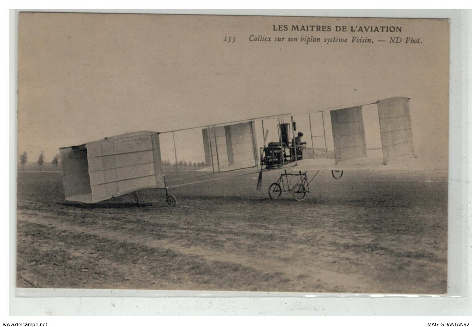 AVIATION #18444 AVION PLANE LES MAITRES DE L AVIATION COLLIEX SUR SON BIPLAN SYSTEME VOISIN - ....-1914: Precursori