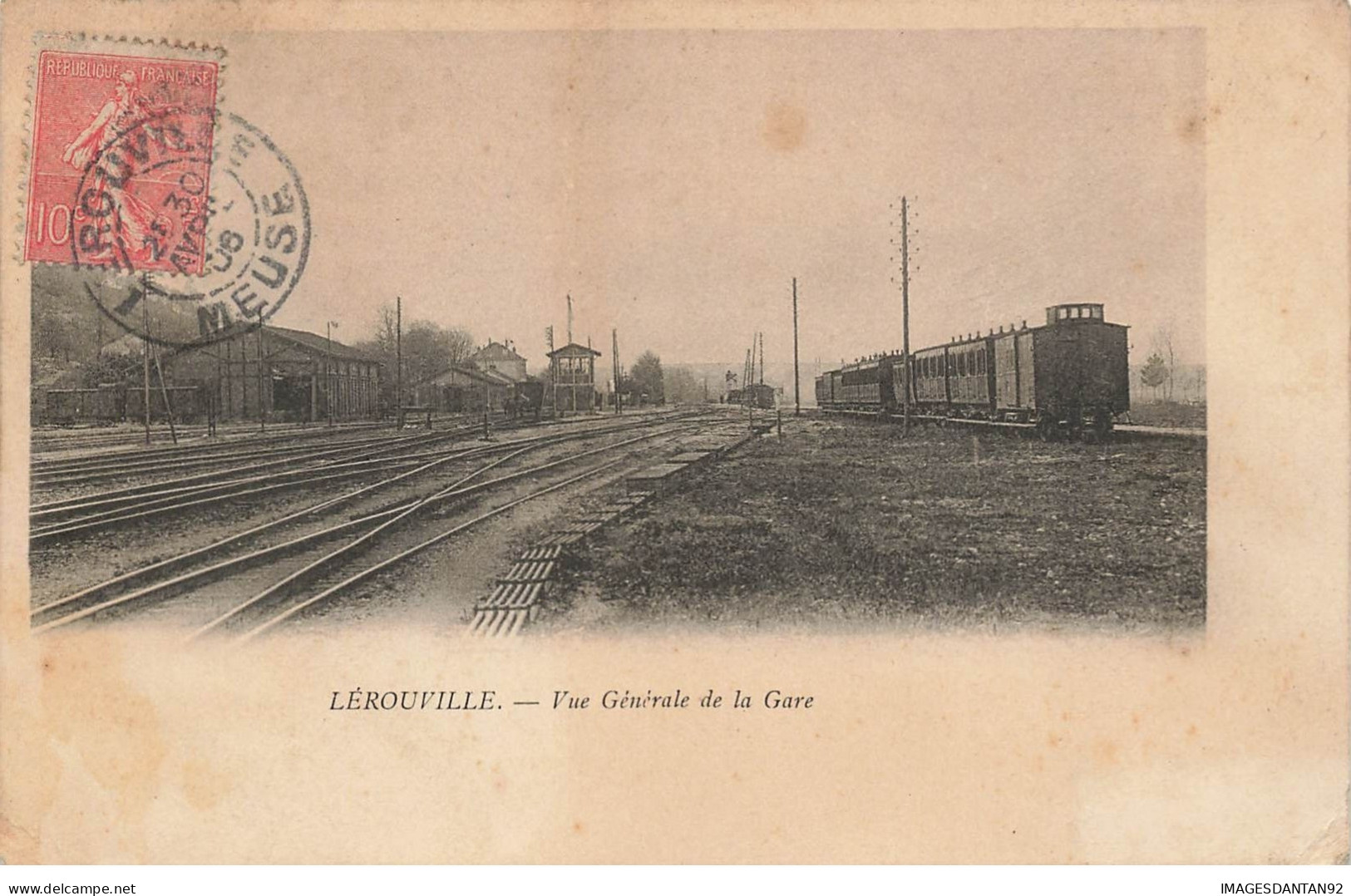 55 LEROUVILLE #21101 VUE GENERALE DE LA GARE - Lerouville