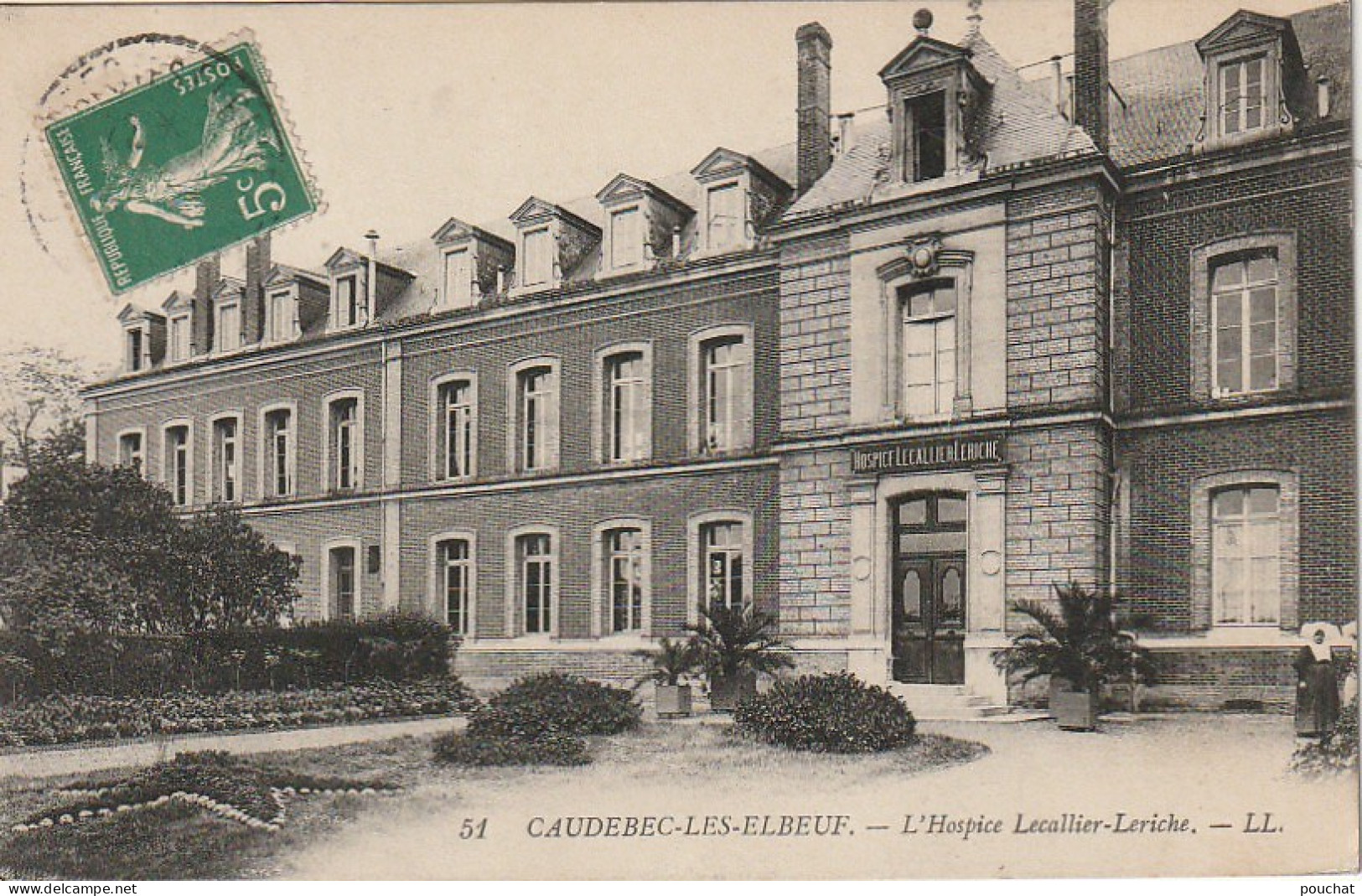 XXX -(76) CAUDEBEC LES ELBEUF - L' HOSPICE LECALLIER LERICHE - 2 SCANS - Caudebec-lès-Elbeuf