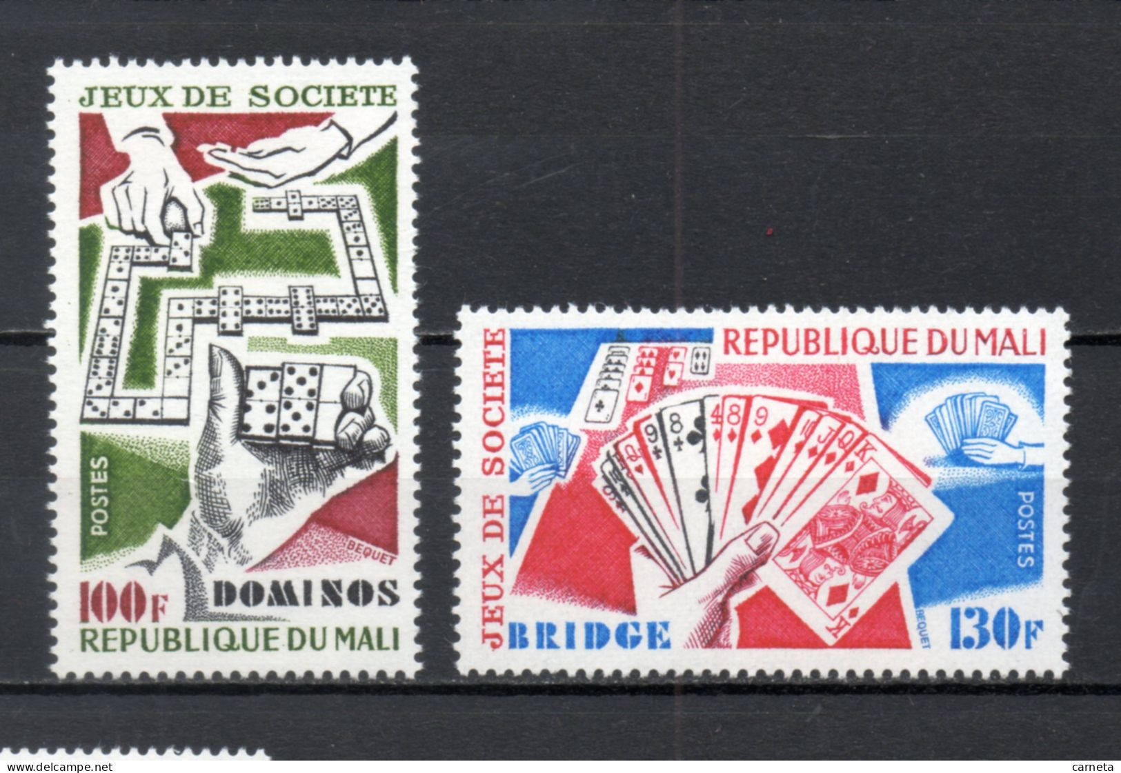 MALI  N° 309 + 310    NEUFS SANS CHARNIERE  COTE 3.00€    JEUX DE SOCIETE - Mali (1959-...)