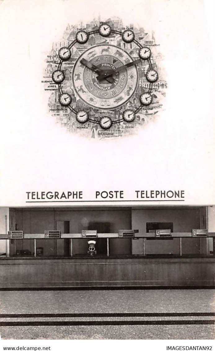 93 LE BOURGET #20136 PORT AERIEN HORLOGE HALL CENTRAL TELEGRAPHE POSTE TELEPHONE - Le Bourget
