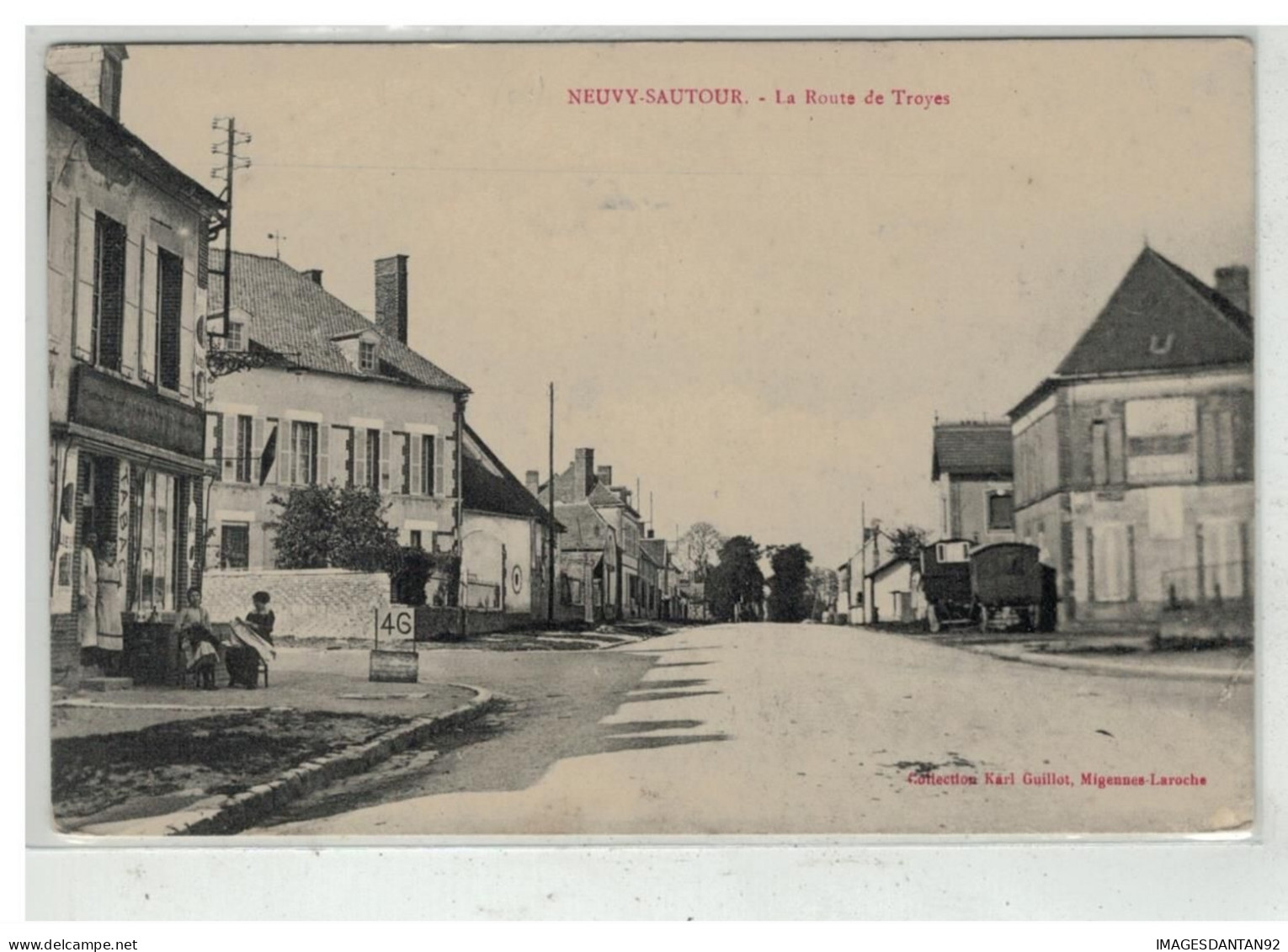 89 NEUVY SAUTOUR #19197 LA ROUTE DE TROYES - Neuvy Sautour