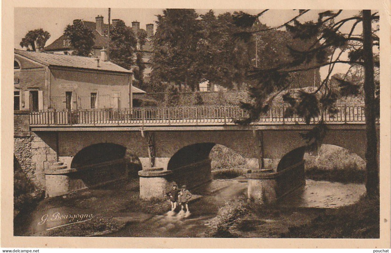 XXX -(77) PROVINS - LE PONT DES BORDES ET LA FAUSSE RIVIERE - 2 SCANS - Provins