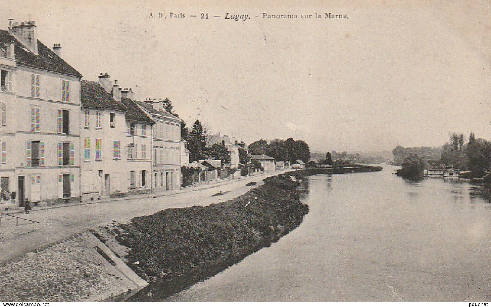 XXX -(77) LAGNY - PANORAMA SUR LA MARNE - 2 SCANS - Lagny Sur Marne