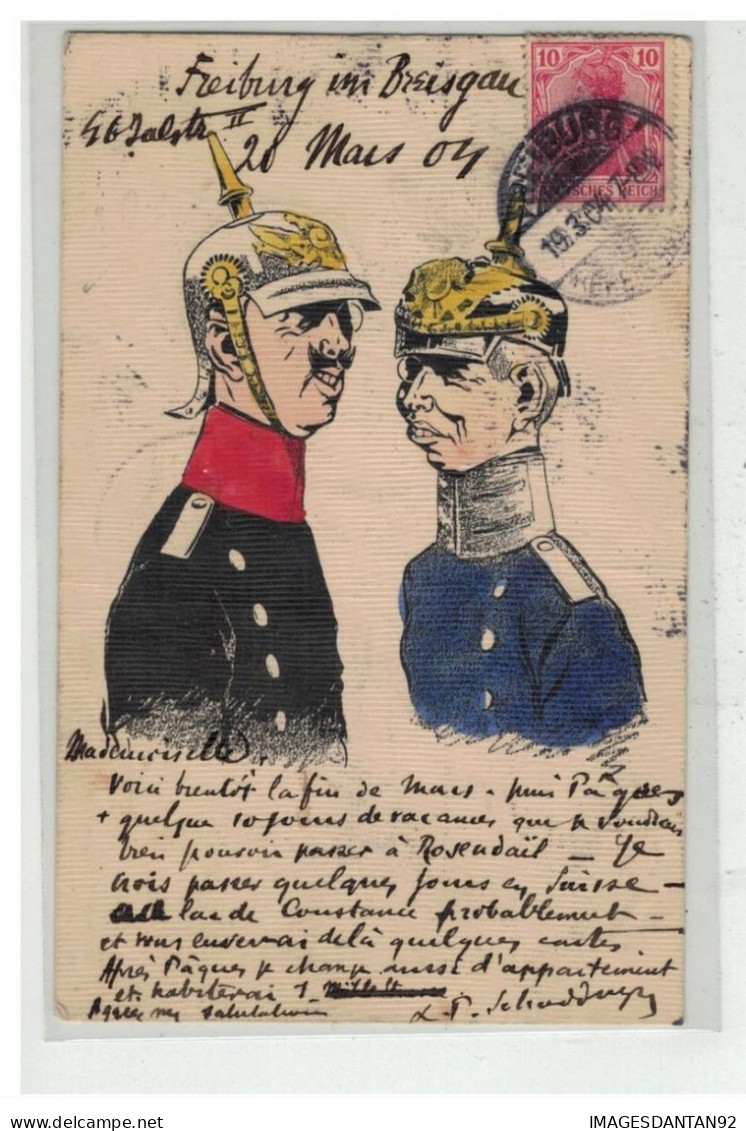 POLITIQUE #17410 CARICATURE ALLEMANDE ALLEMAGNE SATIRE ANTI GUILLAUME KAISER - Satiriques