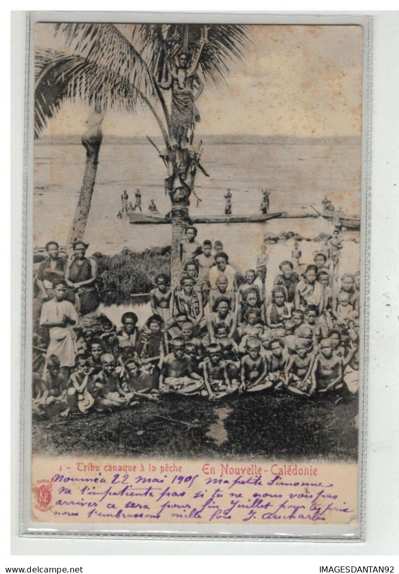 NOUVELLE CALEDONIE #17821 TRIBU CANAQUE A LA PECHE - Nouvelle-Calédonie