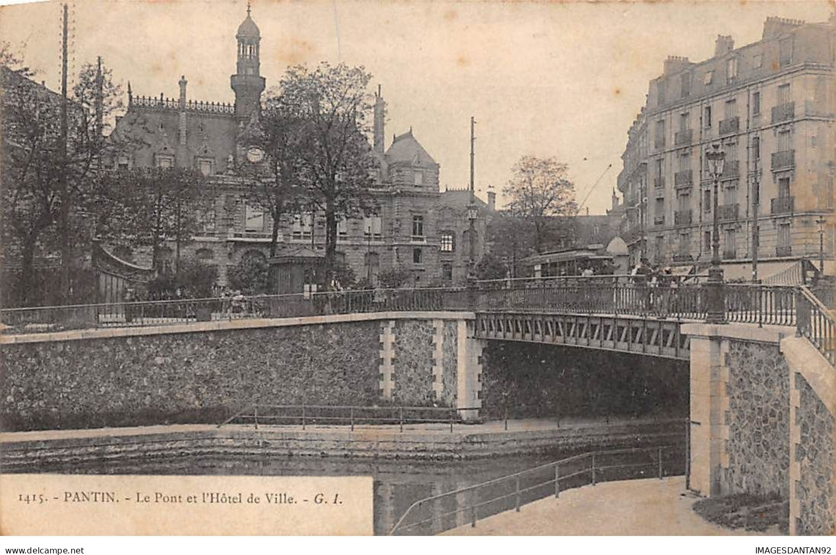 93 PANTIN #20106 PONT HOTEL DE VILLE TRAMWAY - Pantin