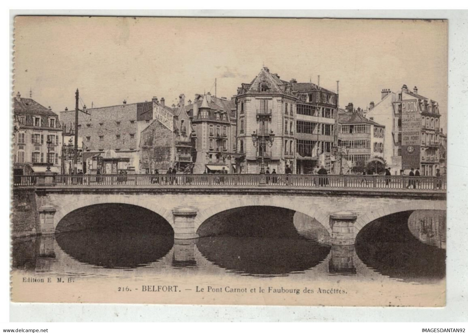 90 BELFORT #19292 LE PONT CARNOT ET LE FAUBOURG DES ANCETRES - Belfort - Ciudad