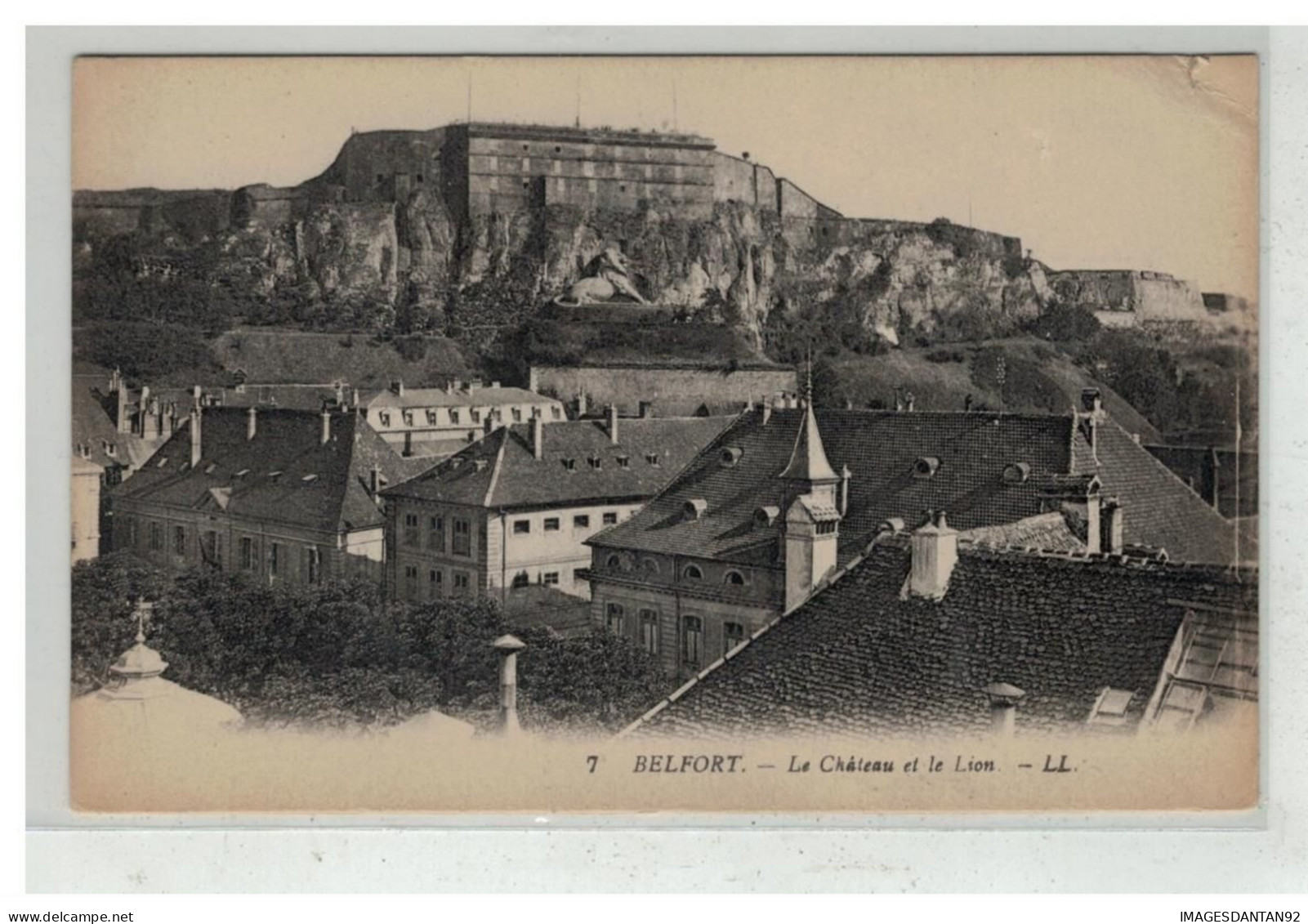 90 BELFORT #19291 LE CHATEAU ET LE LION - Belfort - Ciudad