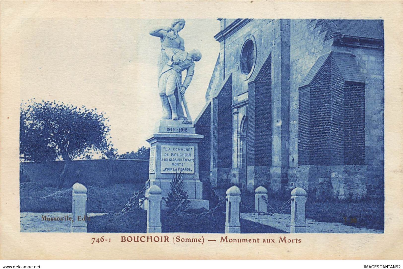 80 BOUCHOIR #21296 MONUMENT AUX MORTS - Otros & Sin Clasificación