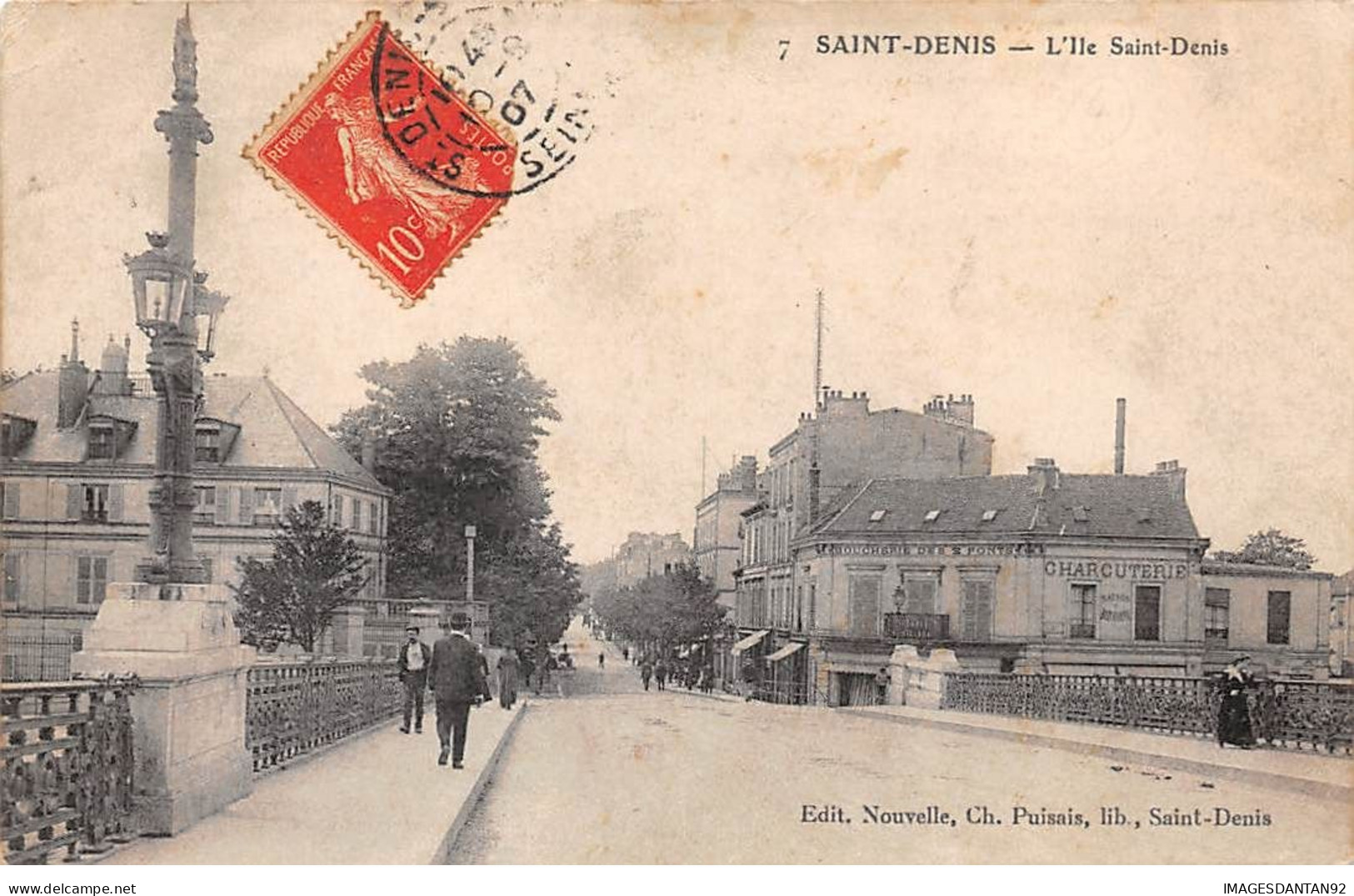 93 SAINT DENIS #20196 PONT ILE SAINT DENIS BOUCHERIE CHARCUTERIE - Saint Denis