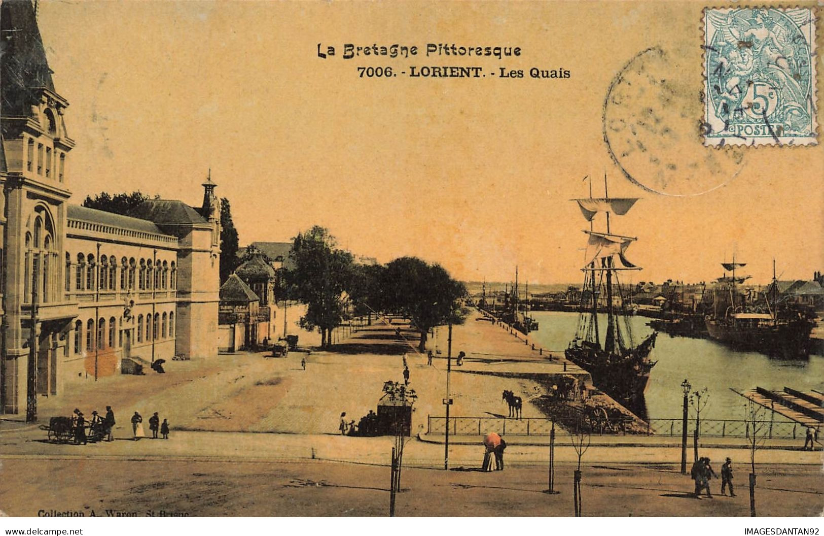 56 LORIENT #21432 LES QUAIS GOELETTE ISLANDAIS - Lorient