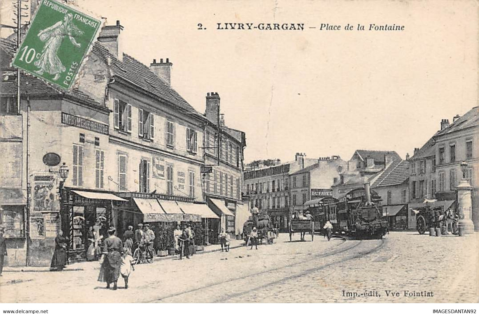 93 LIVRY GARGAN #19968 PLACE DE LA FONTAINE - Livry Gargan