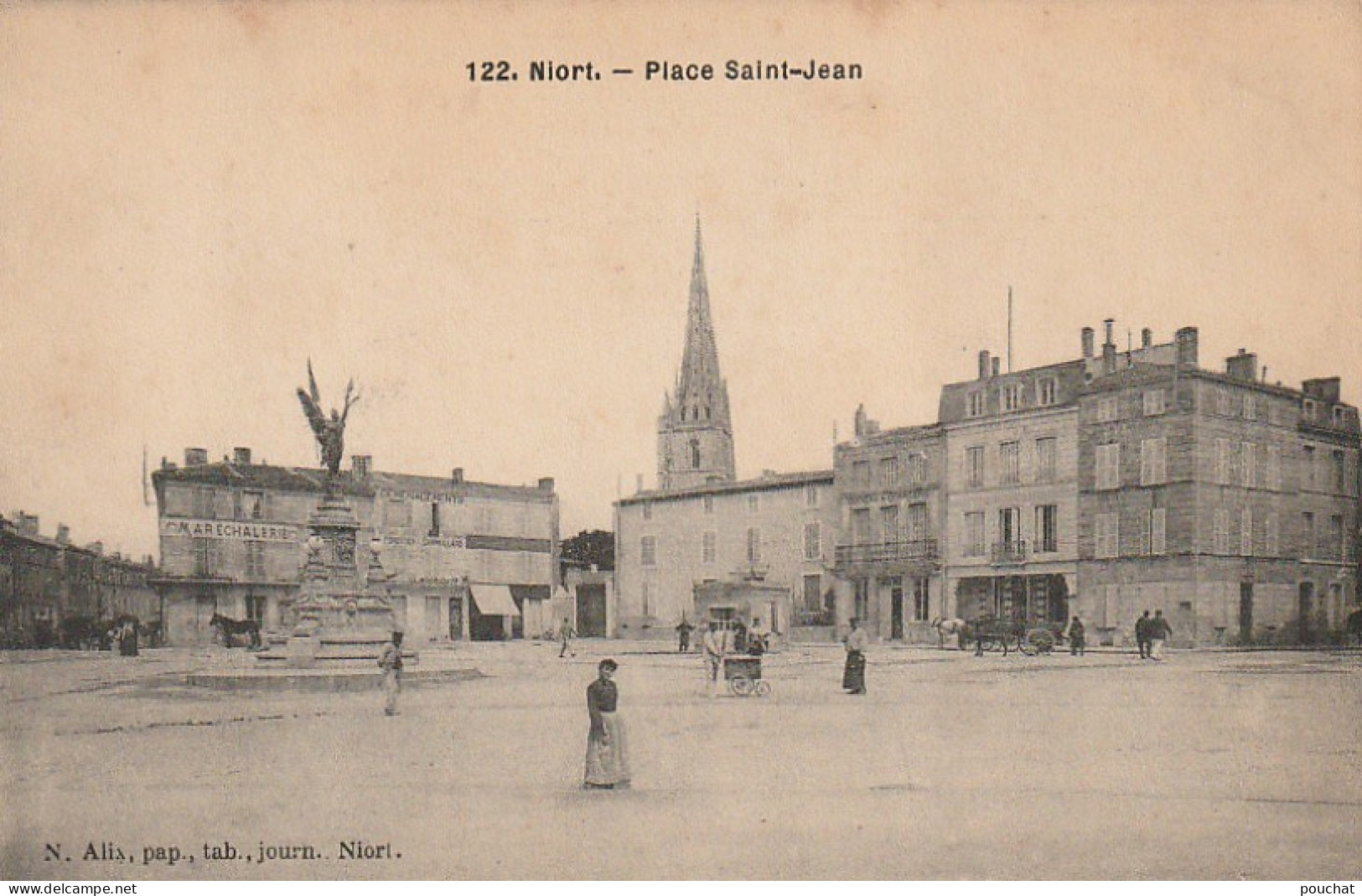 XXX -(79) NIORT - PLACE SAINT JEAN - ANIMATION - MARECHALERIE - 2 SCANS - Niort