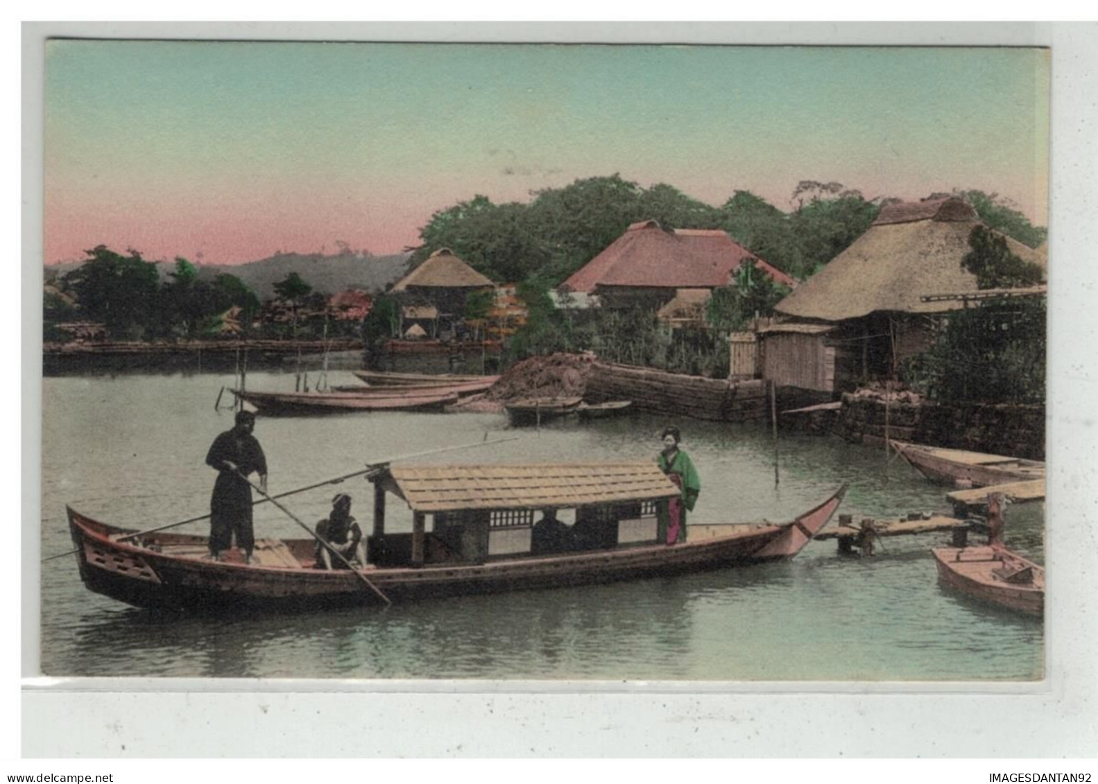 JAPON JAPAN #18753 VILLAGE BARQUE - Otros & Sin Clasificación