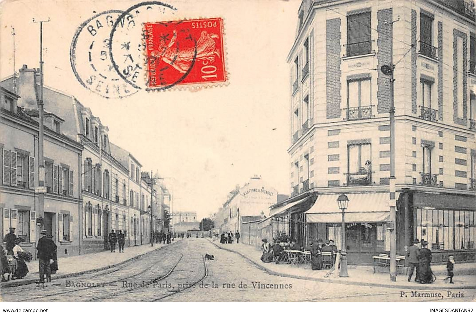 93 BAGNOLET #19966 RUE DE PARIS PRISE DE RUE DE VINCENNES - Bagnolet