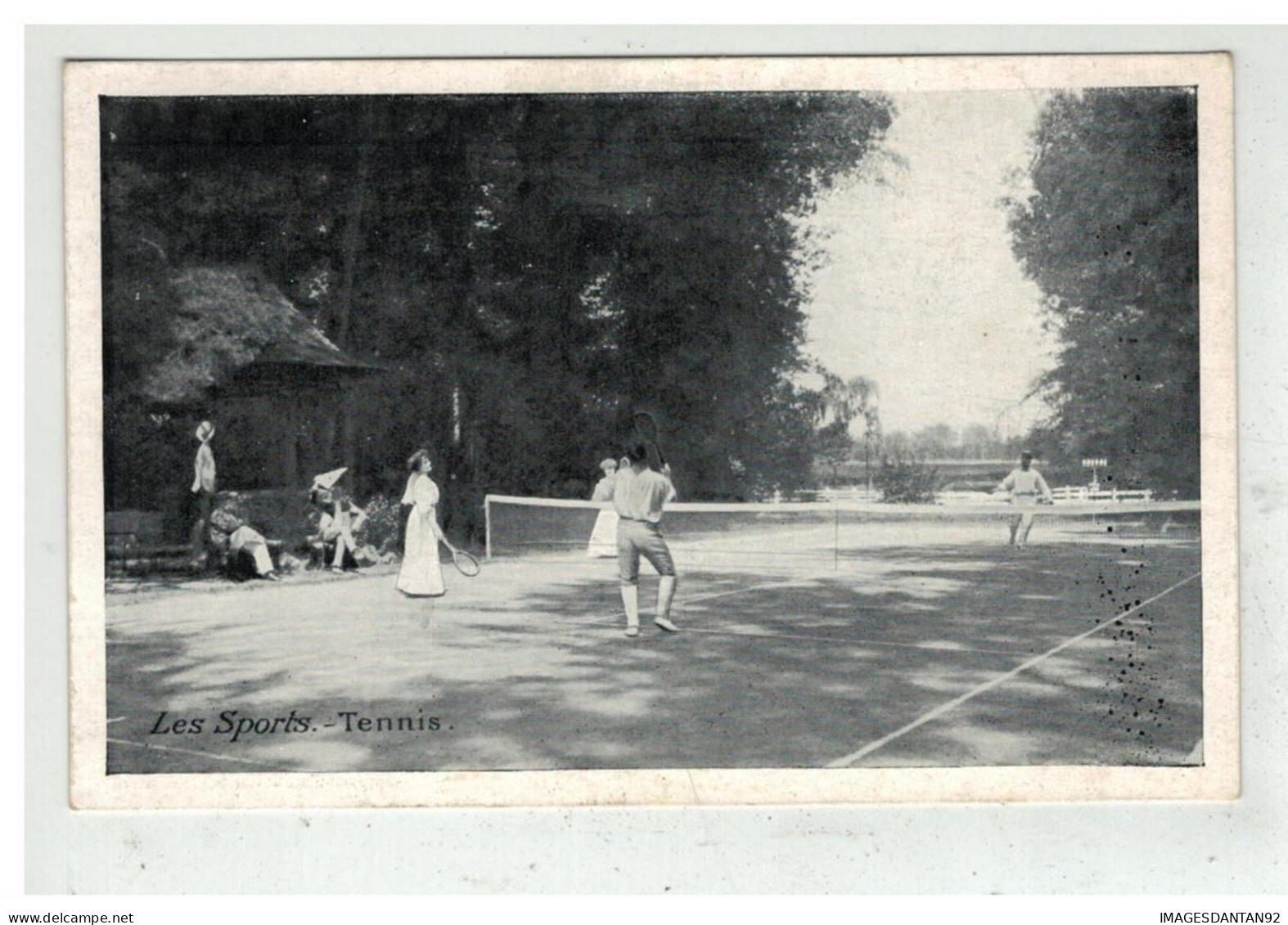 TENNIS #17316 UN MATCH EN DOULE PUBLICITE CHICOREE BERGERE BONZEL HAUBOURDIN NORD - Tennis
