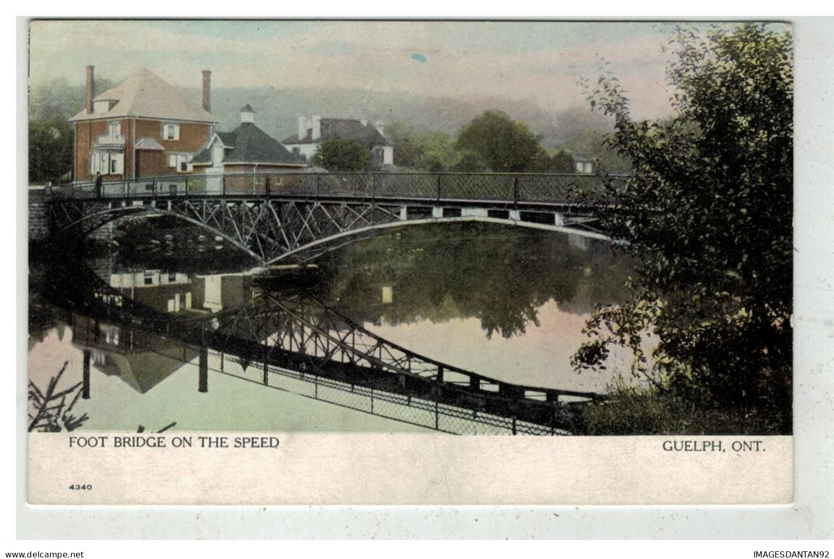 CANADA #17722 GUELPH FOOT BRIDGE ON THE SPEED GUELPH ONTARIO - Other & Unclassified