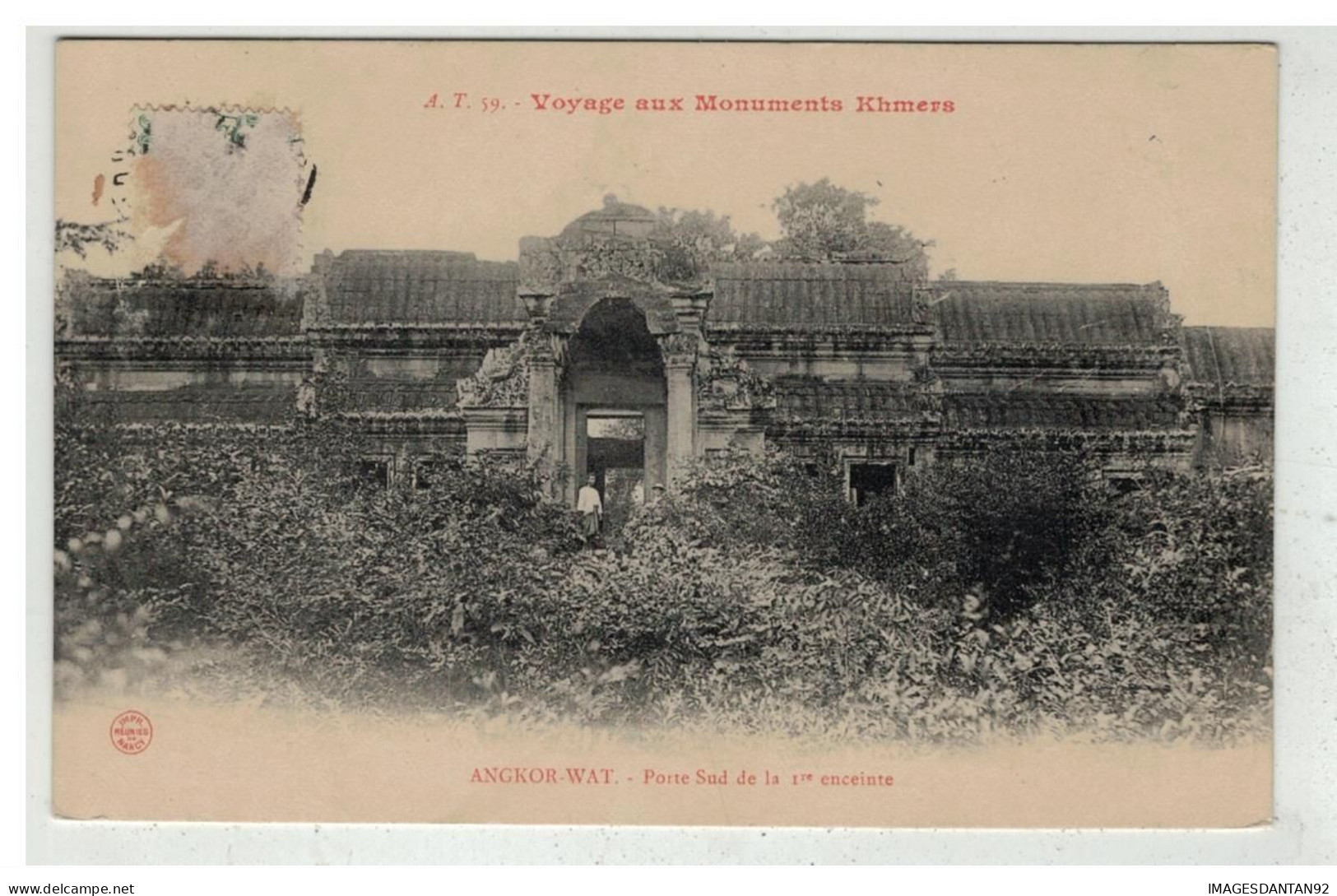 TONKIN INDOCHINE VIETNAM SAIGON #18584 CAMBODGE CAMBODIA MONUMENT KHMERS ANGKOR WAT PORTE SUD - Cambodja