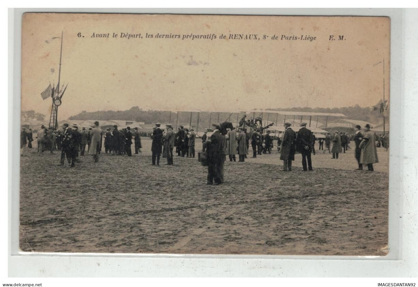 AVIATION #18167 AVION PLANE AVIATION AVANT LE DEPART LES DERNIERS PREPARATIFS DE RENAUX 8 EME DE PARIS LIEGE - ....-1914: Vorläufer