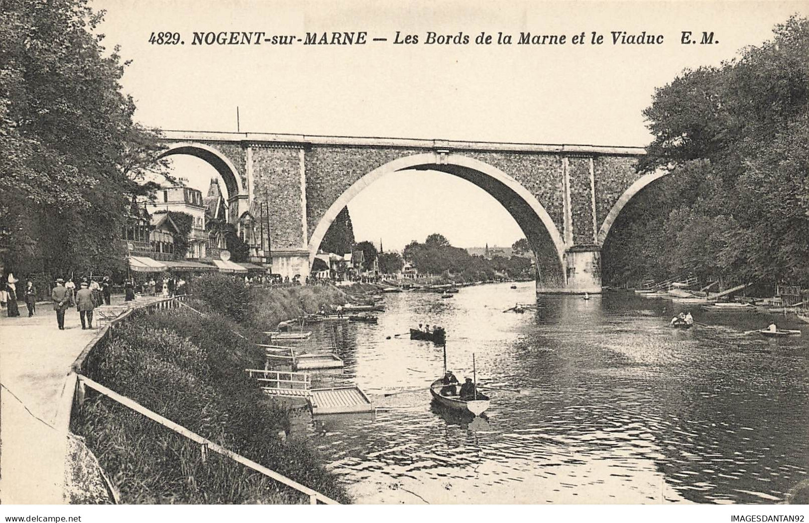 94 NOGENT SUR MARNE #21936 BORDS DE MARNE VIADUC CANOTS BARQUES - Nogent Sur Marne