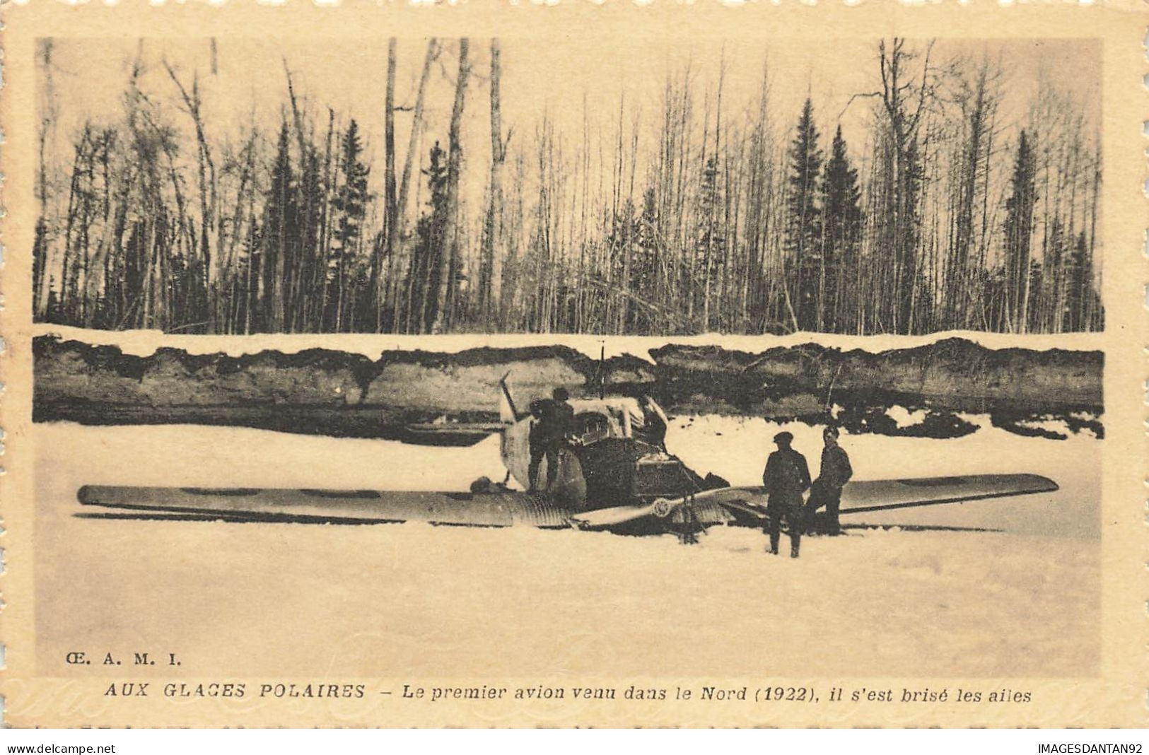 AVIATION #23097 GLACES POLAIRES PREMIER AVION DANS LE NORDE AILES BRISEES ACCIDENT - ....-1914: Precursors