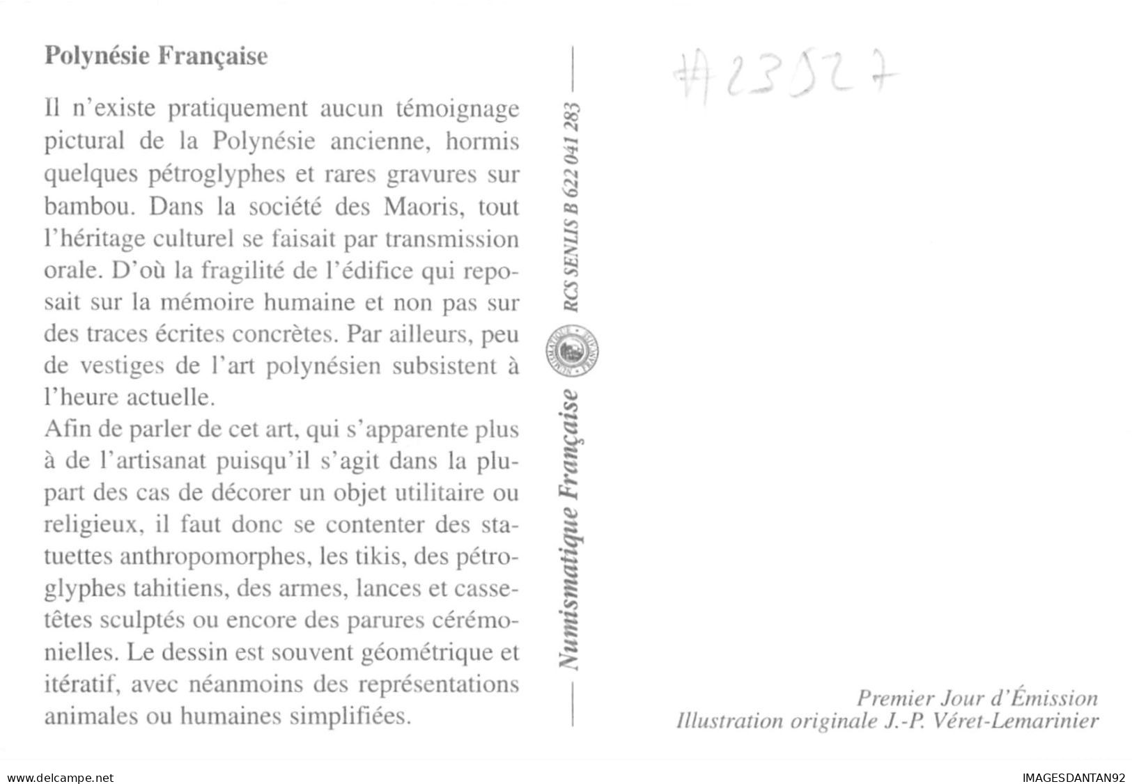 CARTE MAXIMUM #23527 POLYNESIE FRANCAISE PAPEETE 1995 ARTISTES PEINTRES SEAMAN - Maximum Cards