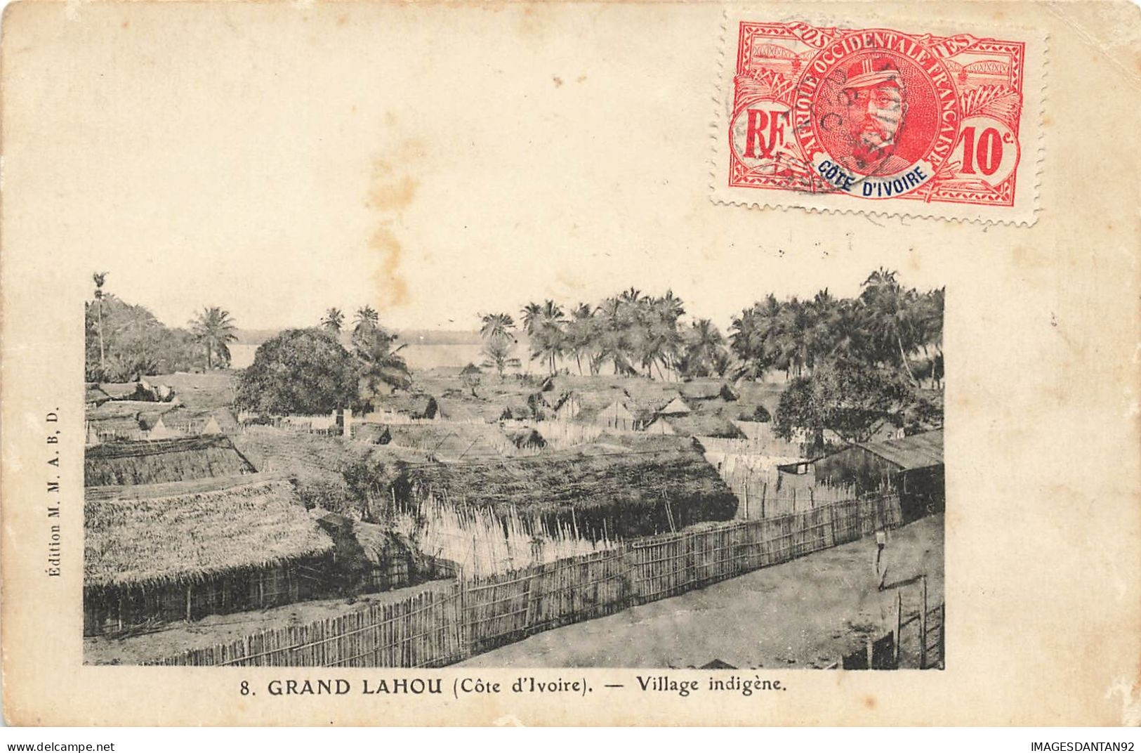 COTE D IVOIRE #20908 GRAND LAHOU VILLAGE INDIGENE - Côte-d'Ivoire