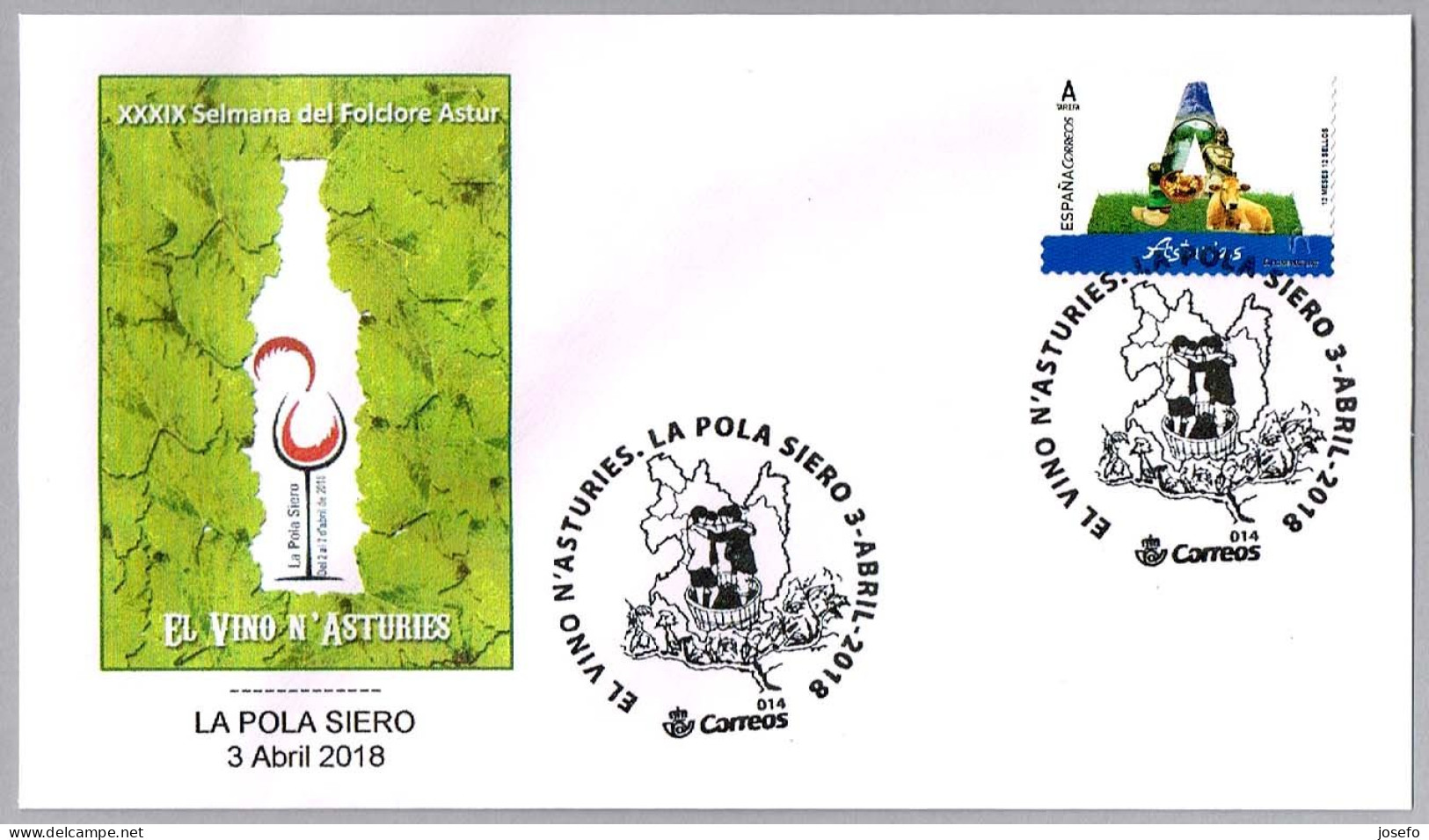 EL VINO EN ASTURIAS - WINE - Semana Del Folclore Astur. La Pola Siero, Asturias, 2018 - Vinos Y Alcoholes