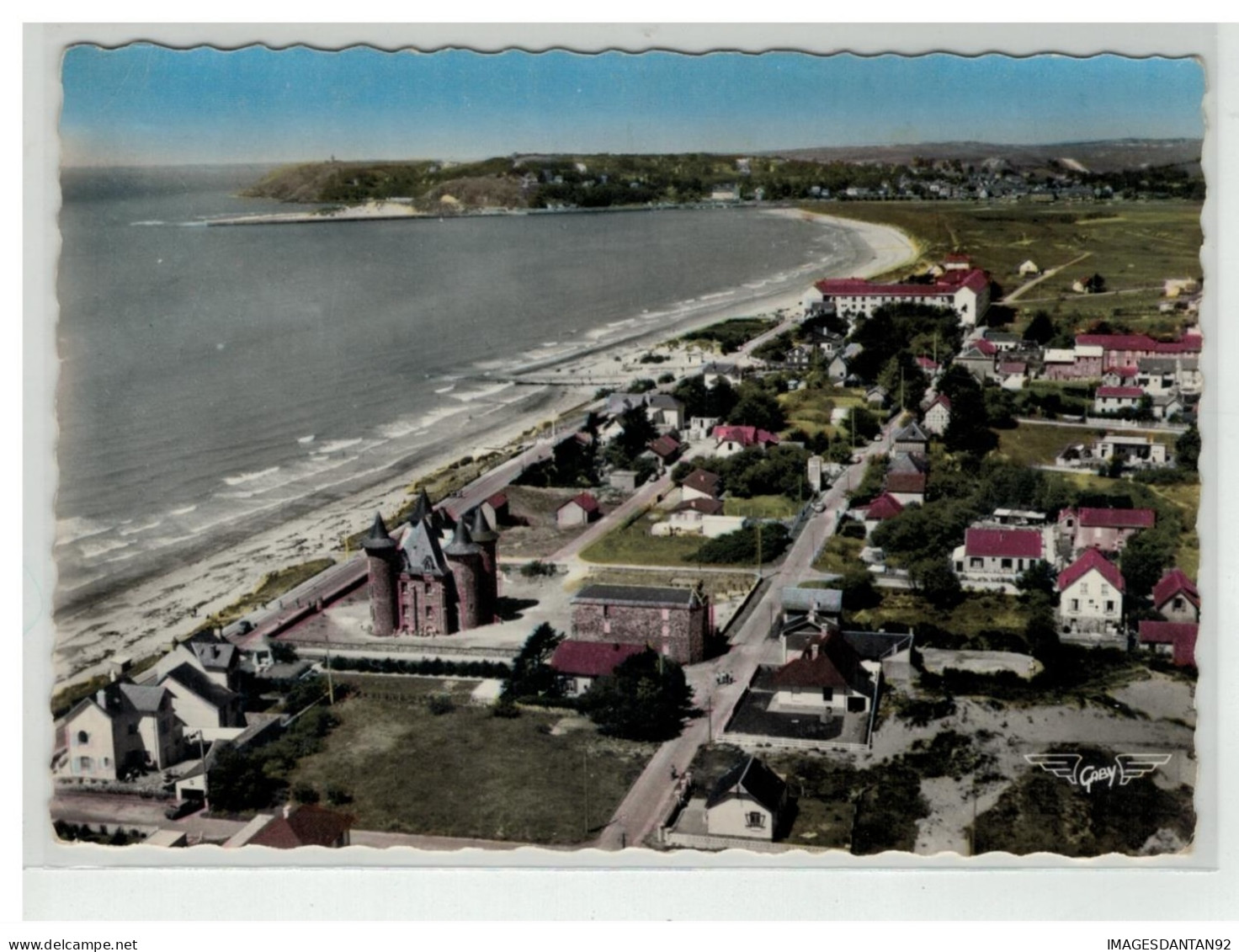 50 BARNEVILE SUR MER PLAGE ET CAP DE CARTERET VUE AERIENNE N°14 - Barneville