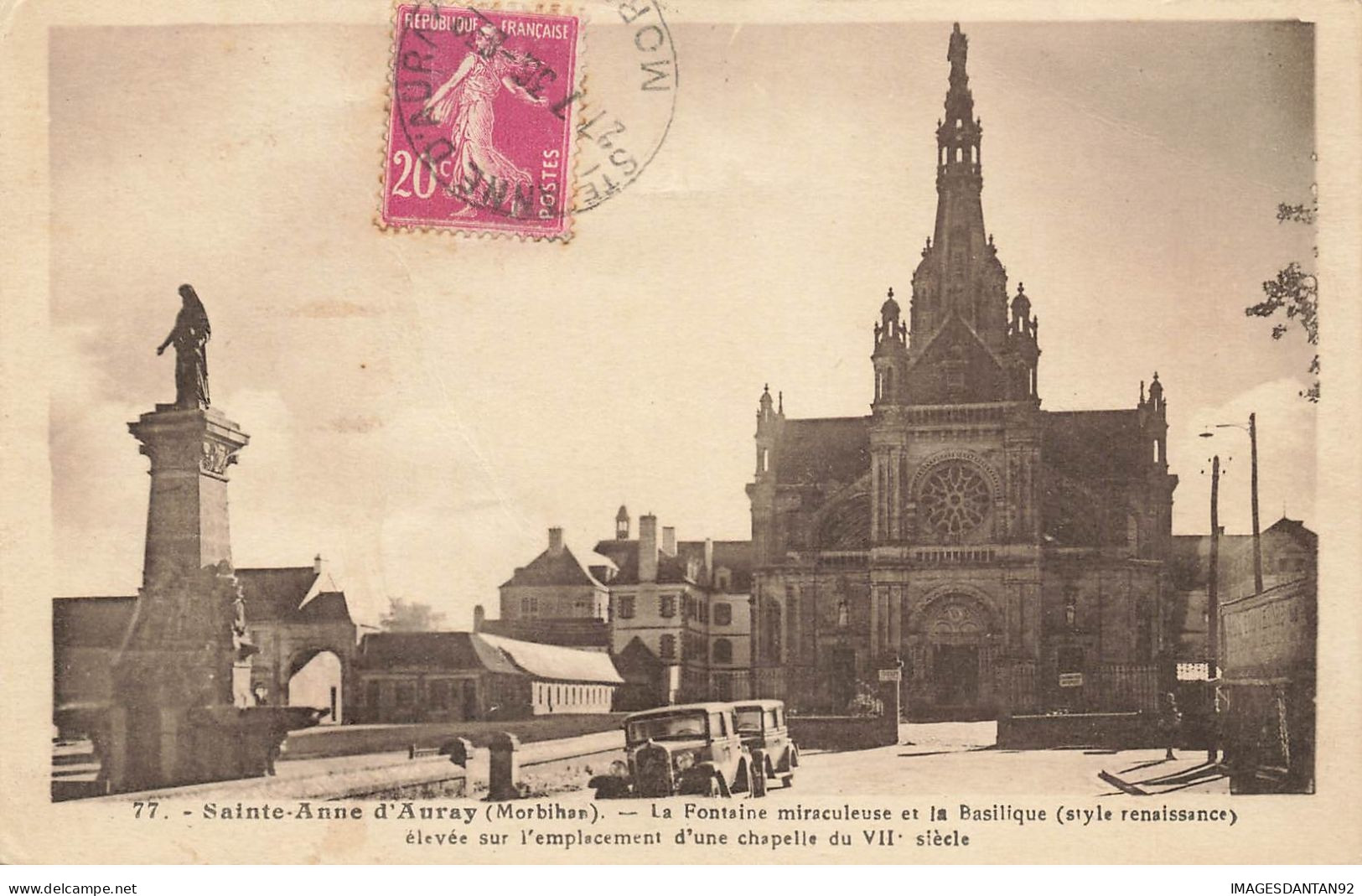 56 SAINT ANNE D AURAY #21453 FONTAINE ET BASILIQUE - Sainte Anne D'Auray