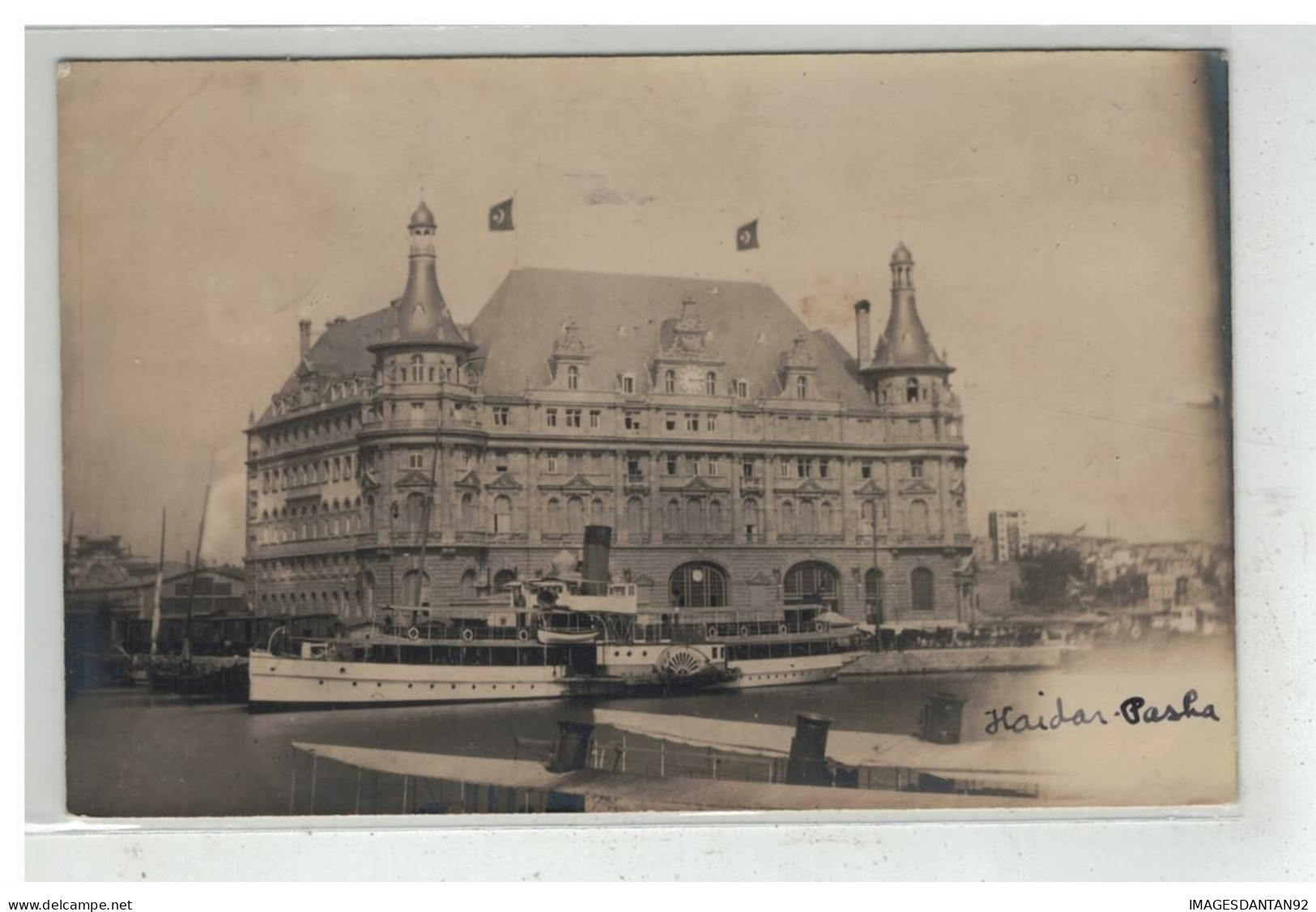 TURQUIE TURKEY TURKIYE #17910 CONSTANTINOPLE GARE BAHNHOF HAIDAR PASHA PACHA CARTE PHOTO - Turquie