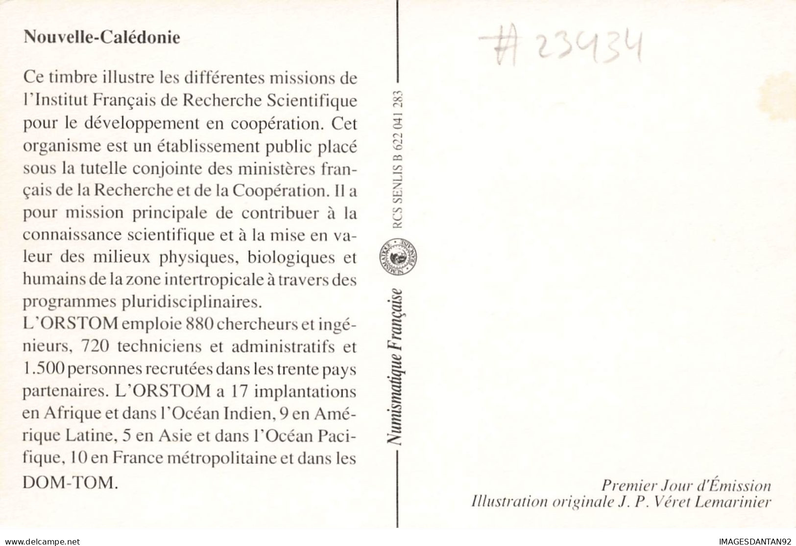 CARTE MAXIMUM #23434 NOUVELLE CALEDONIE NOUMEA 1991 LA RECHERCHE - Maximumkaarten